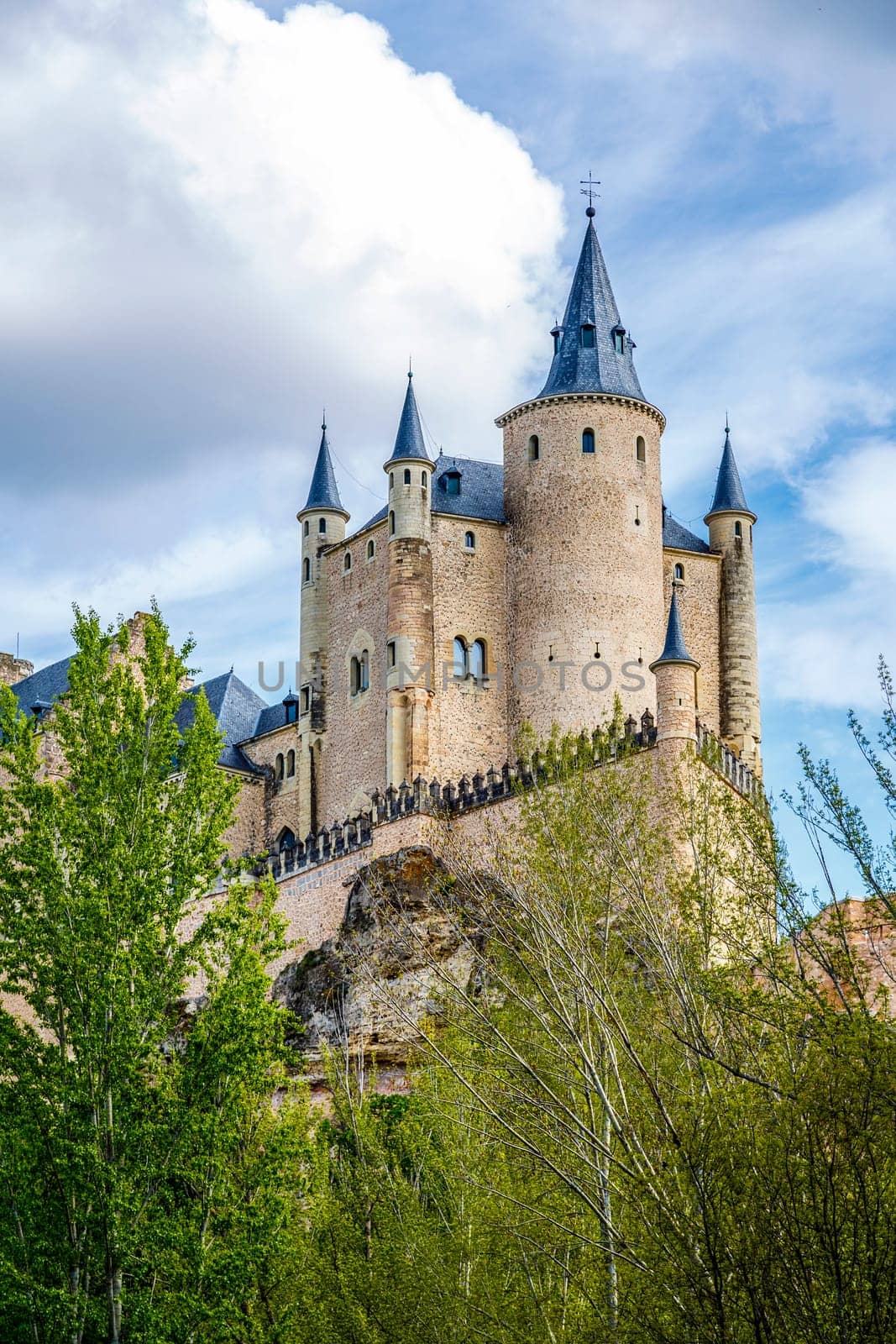 The famous Alcazar of Segovia, Castilla y Leon, Spain