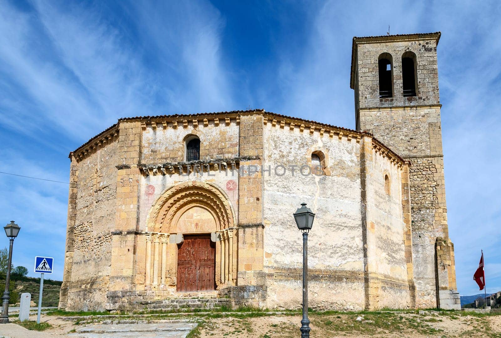 Veracruz medieval church, ancient templar church in Segovia, Spain.