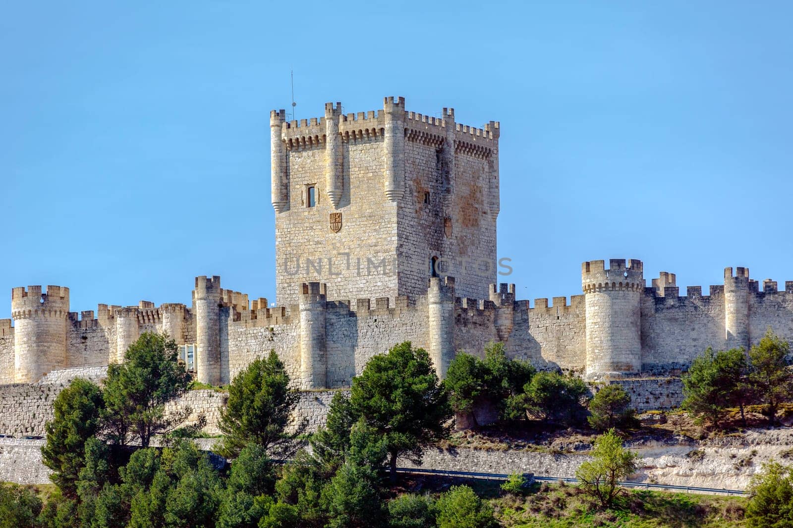 Penafiel Castle, Valladolid Province, Castile and Leon, Spain Tower of Homage