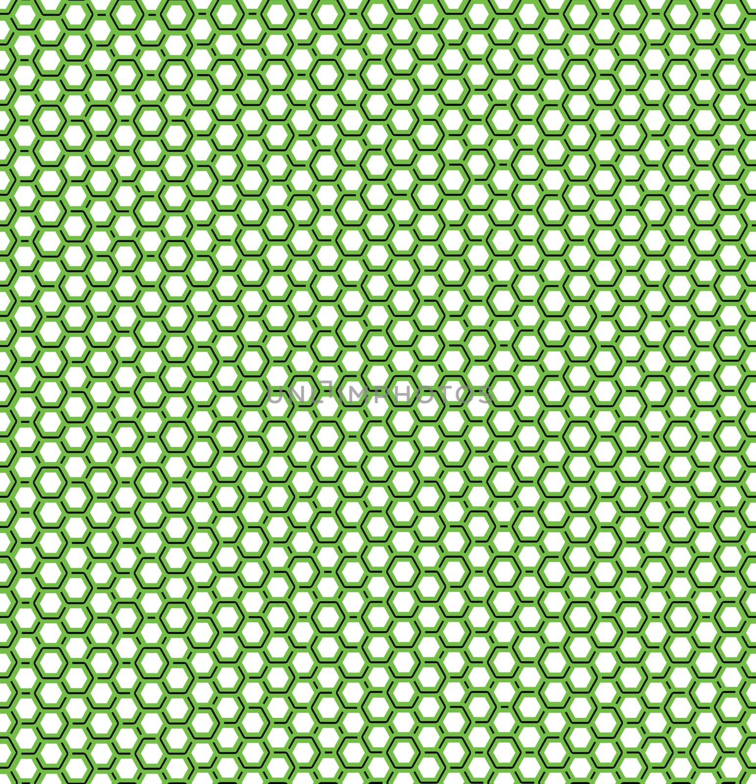 Vector illustration of seamless geometric pattern with honeycombs