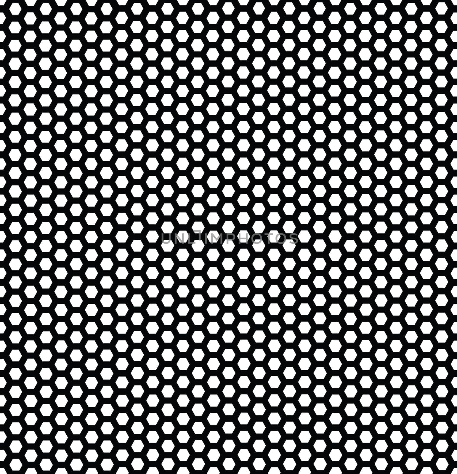 Vector illustration of seamless geometric pattern with honeycombs