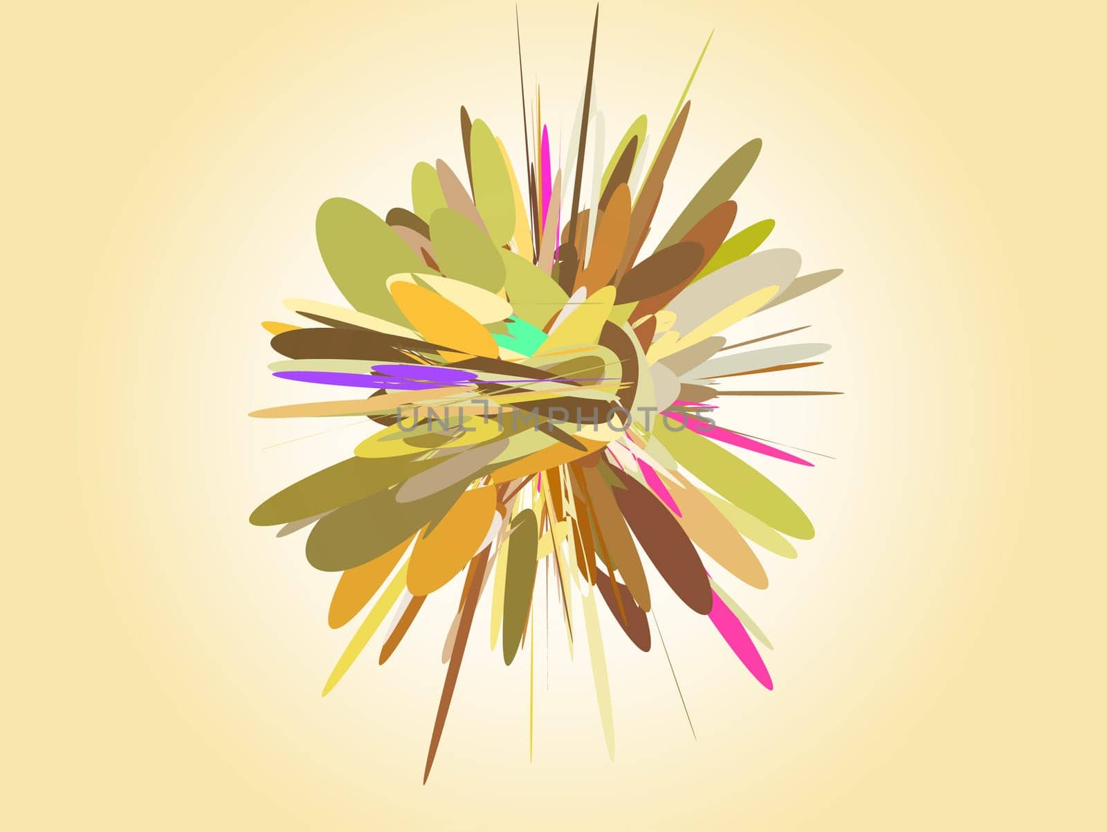 Abstract starry fireworks, light explosion. Vector illustration with transparency.