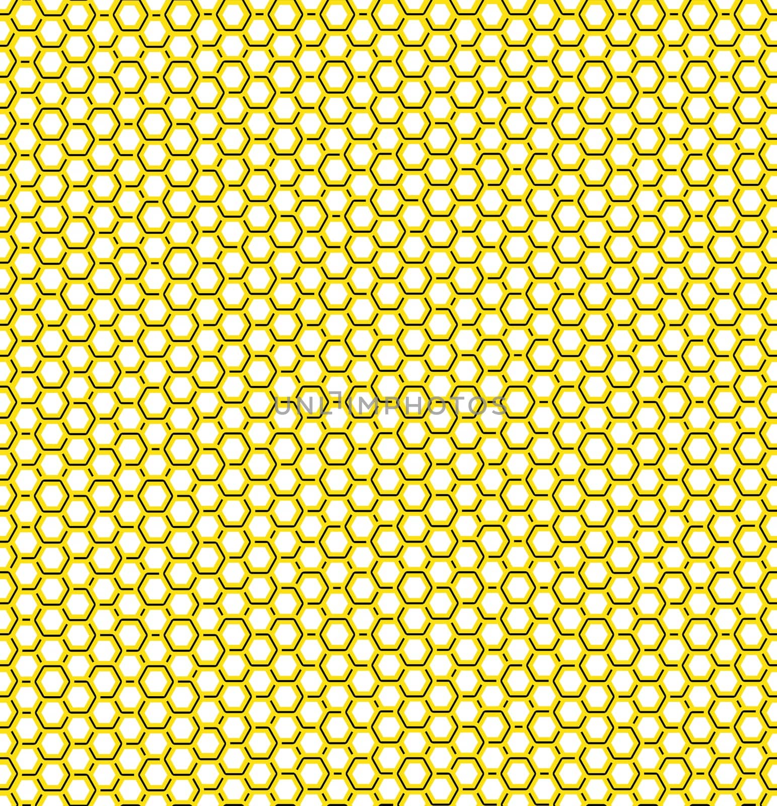 Vector illustration of seamless geometric pattern with honeycombs