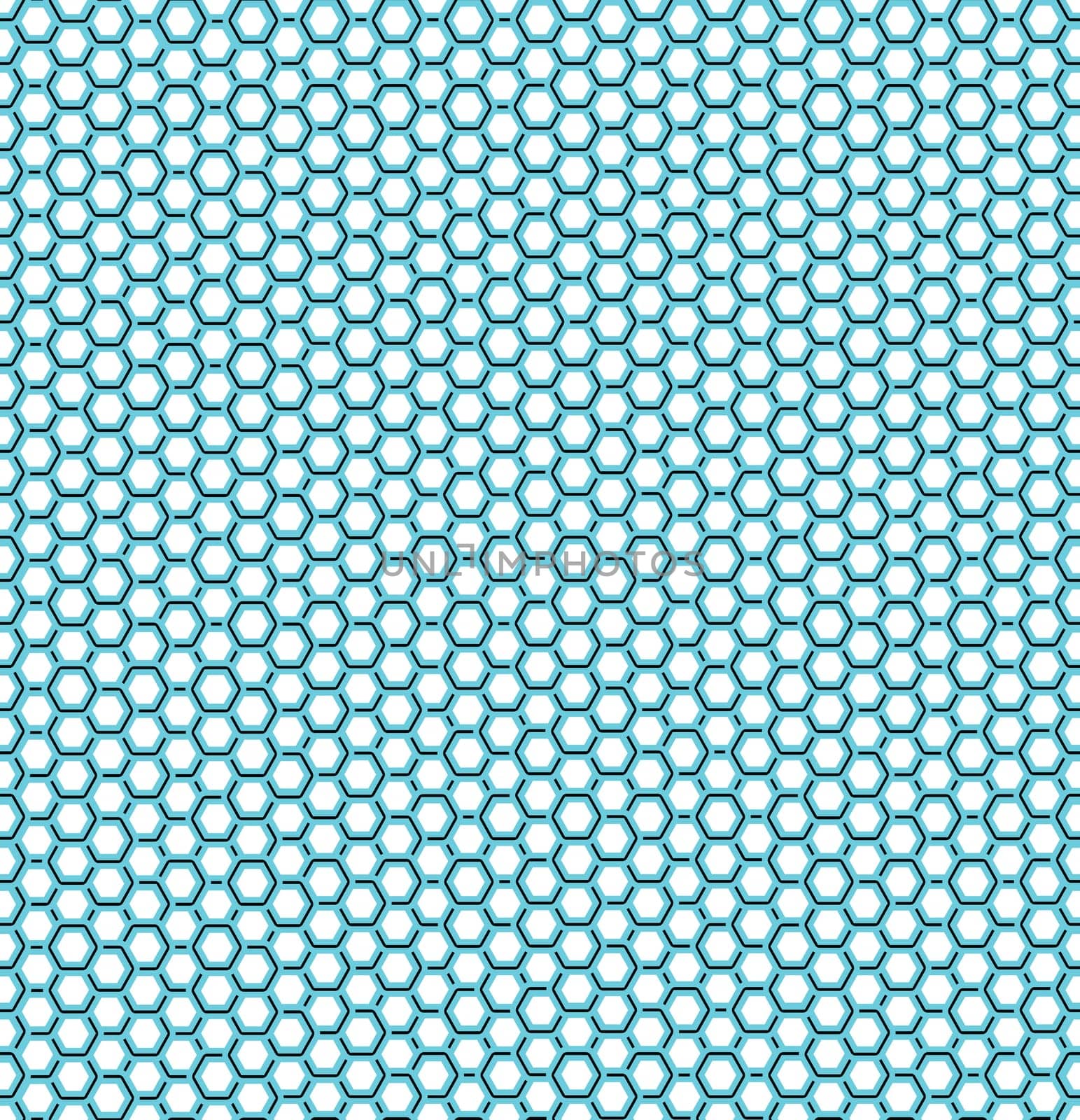 Vector illustration of seamless geometric pattern with honeycombs
