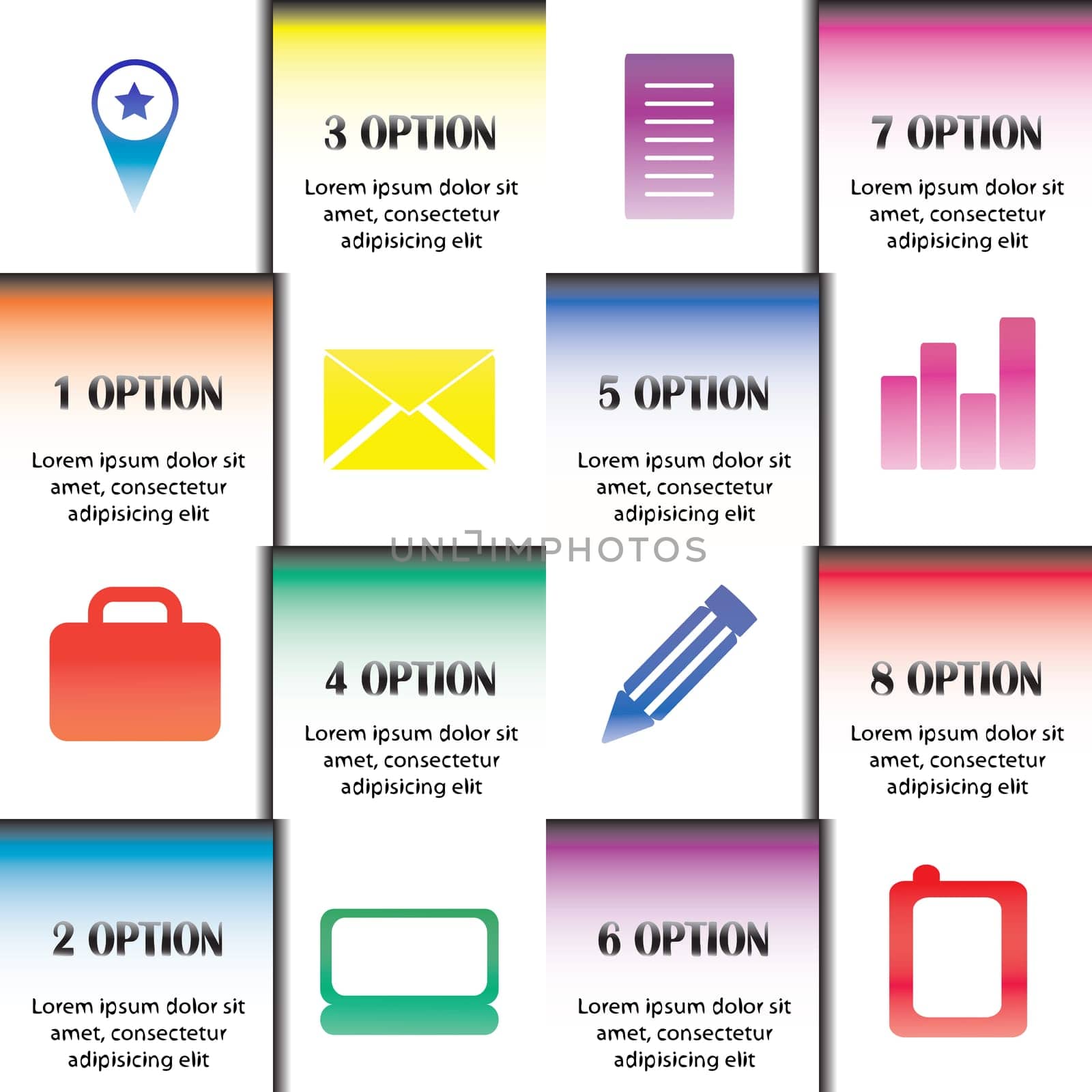 Office infographics, vector illustration