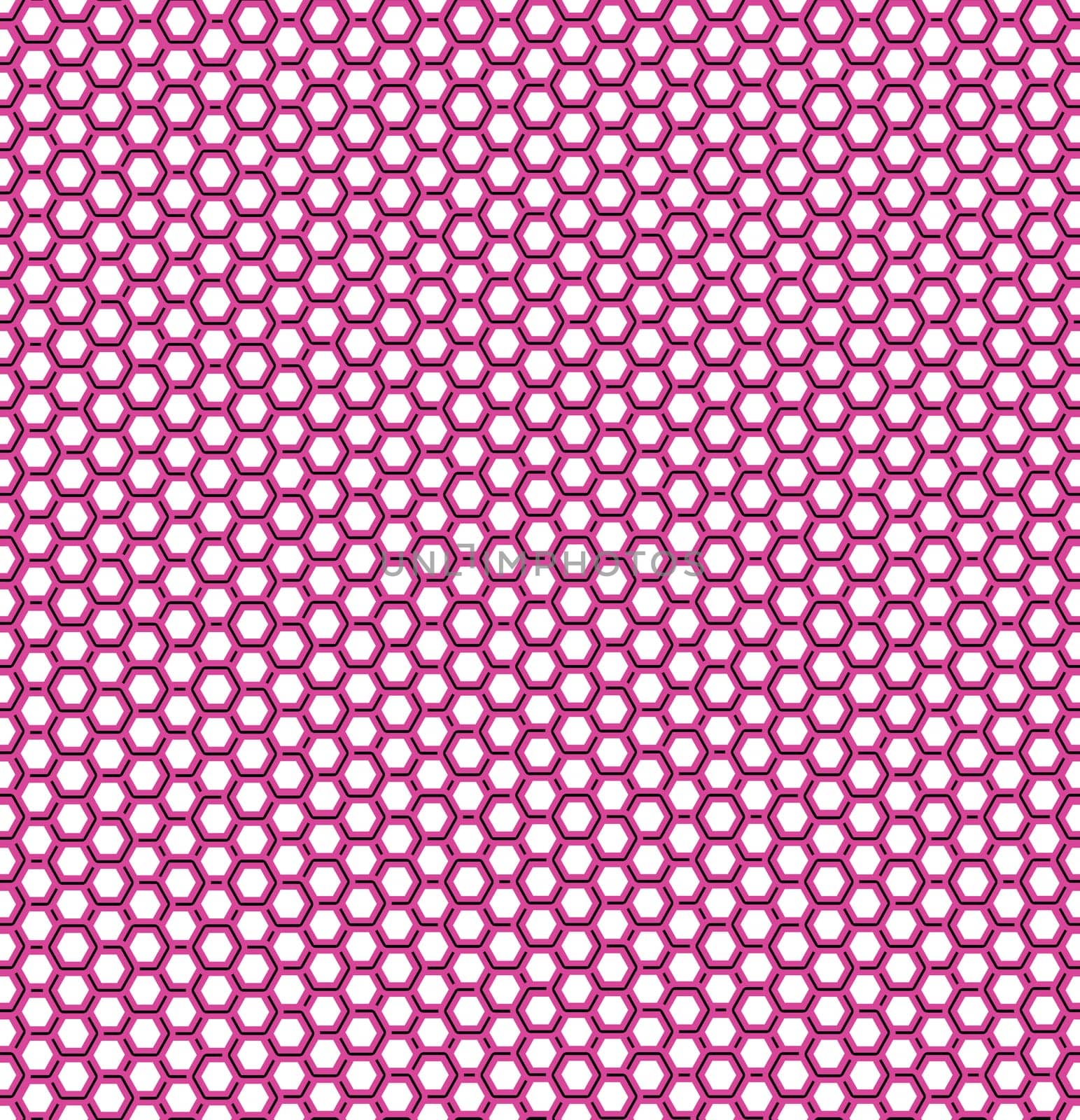 Vector illustration of seamless geometric pattern with honeycombs