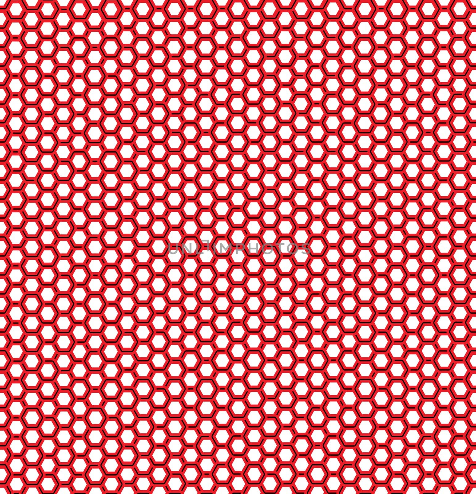 Vector illustration of seamless geometric pattern with honeycombs