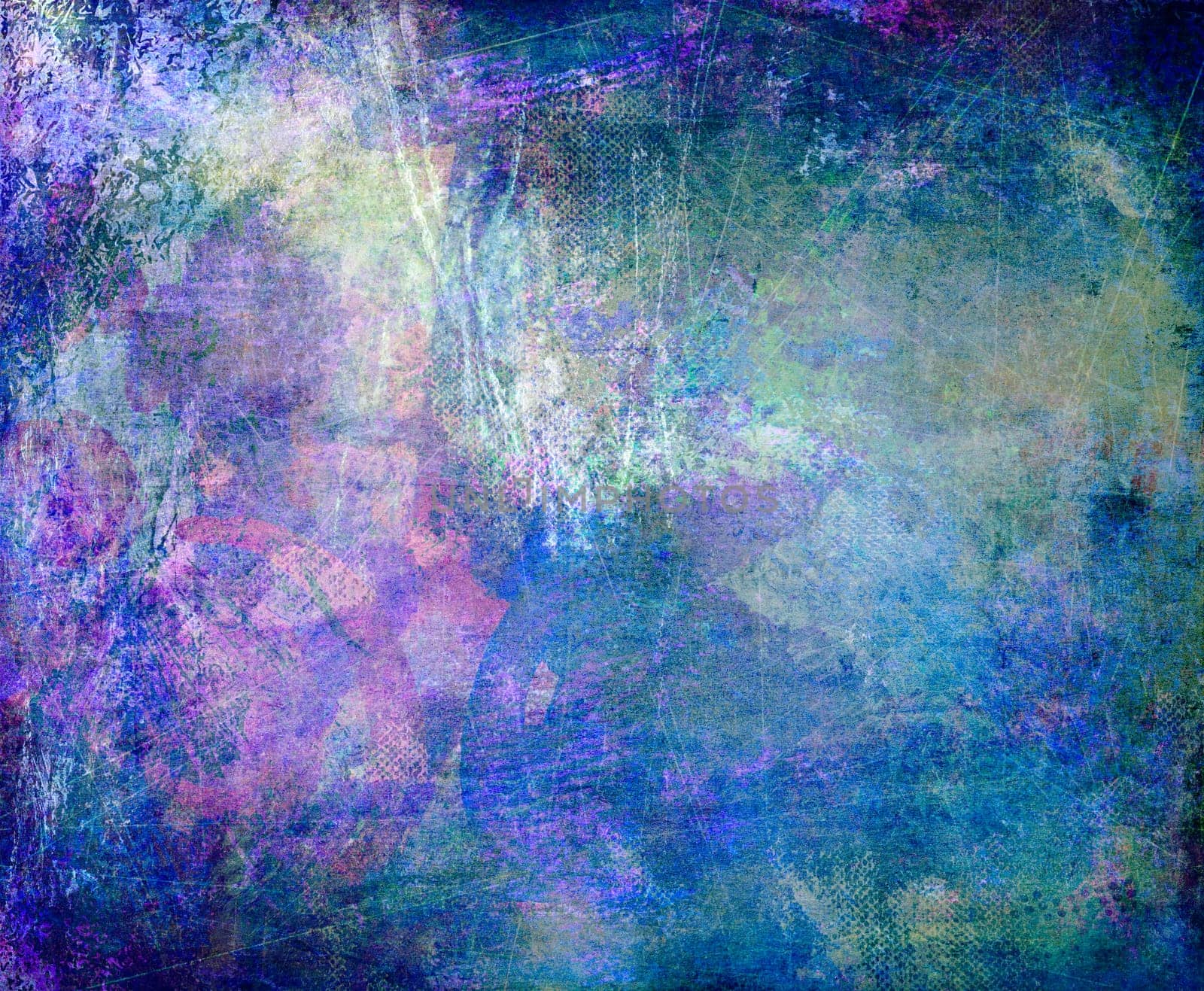 abstract ambient background in blue,red and brown tones.