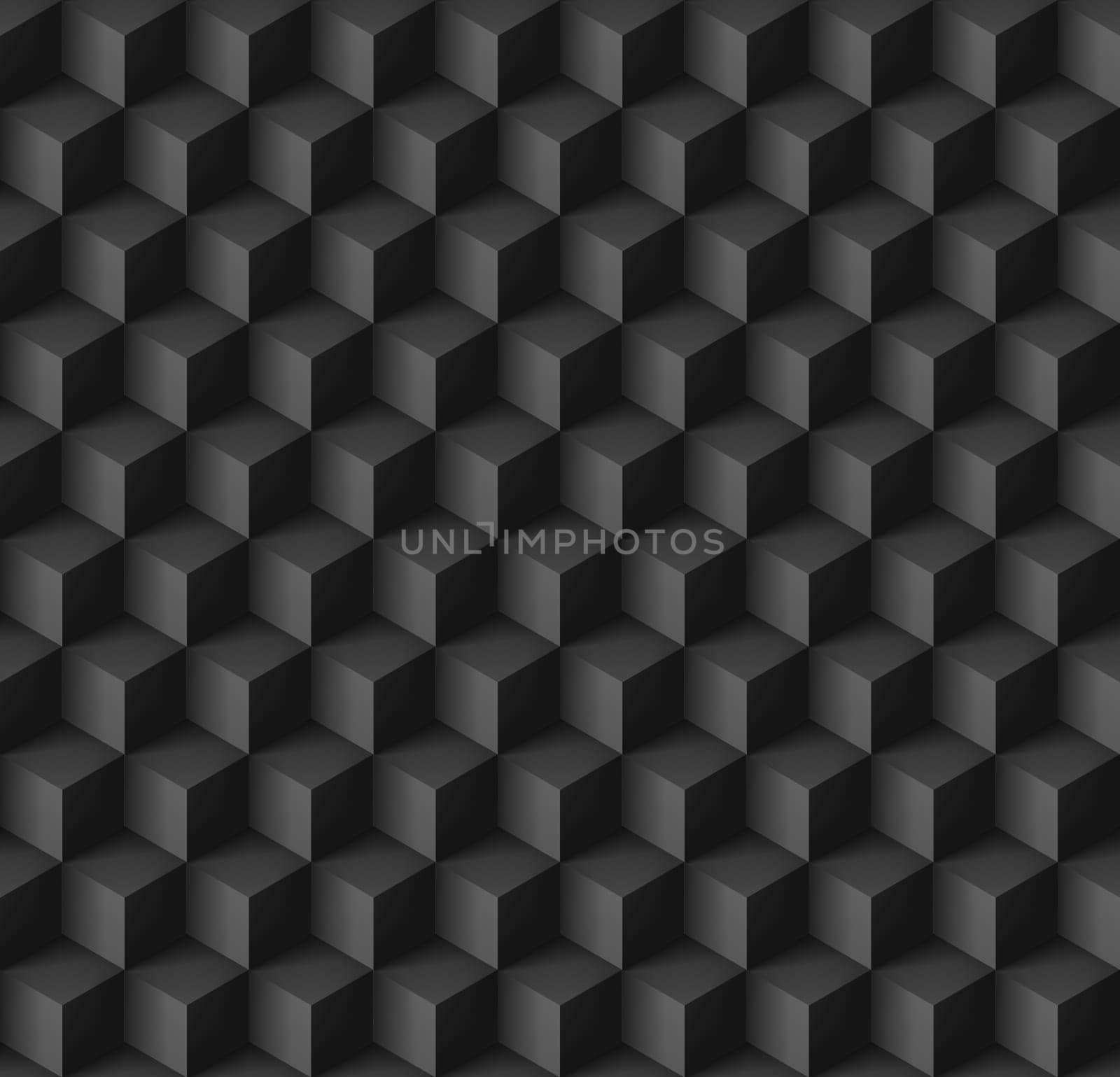 Abstract geometric background with cubes in black