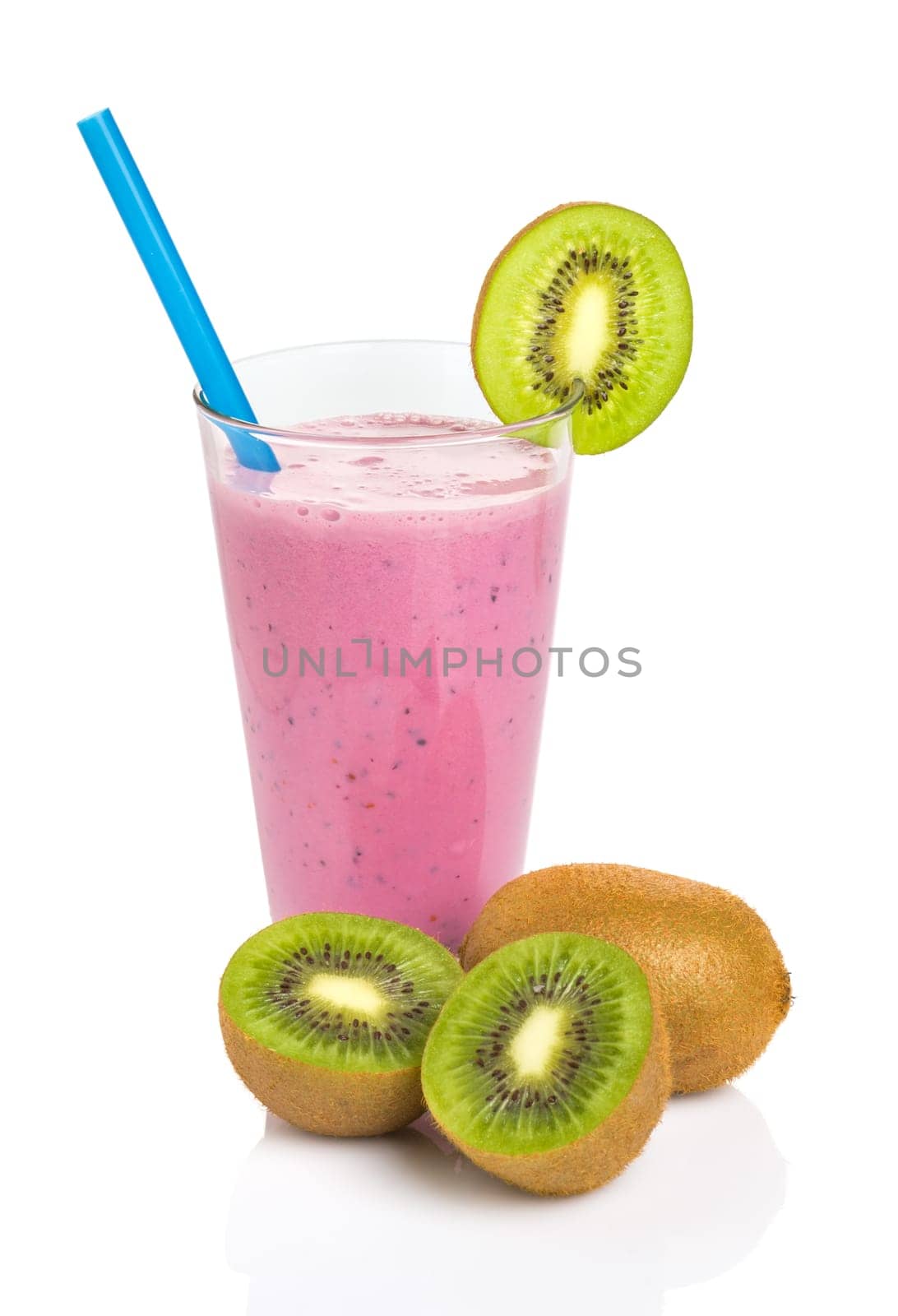 Violet fruit shake made from fresh fruit