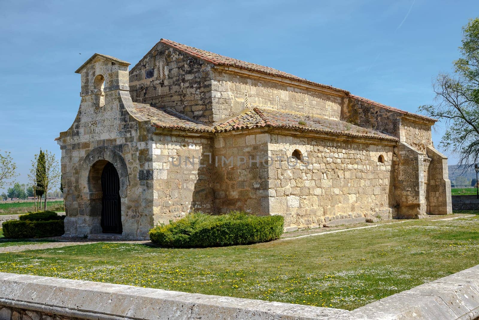 Church of San Juan Bautista, Banos de Cerrato, Palencia, Spain. Seventh century, declared National Monument