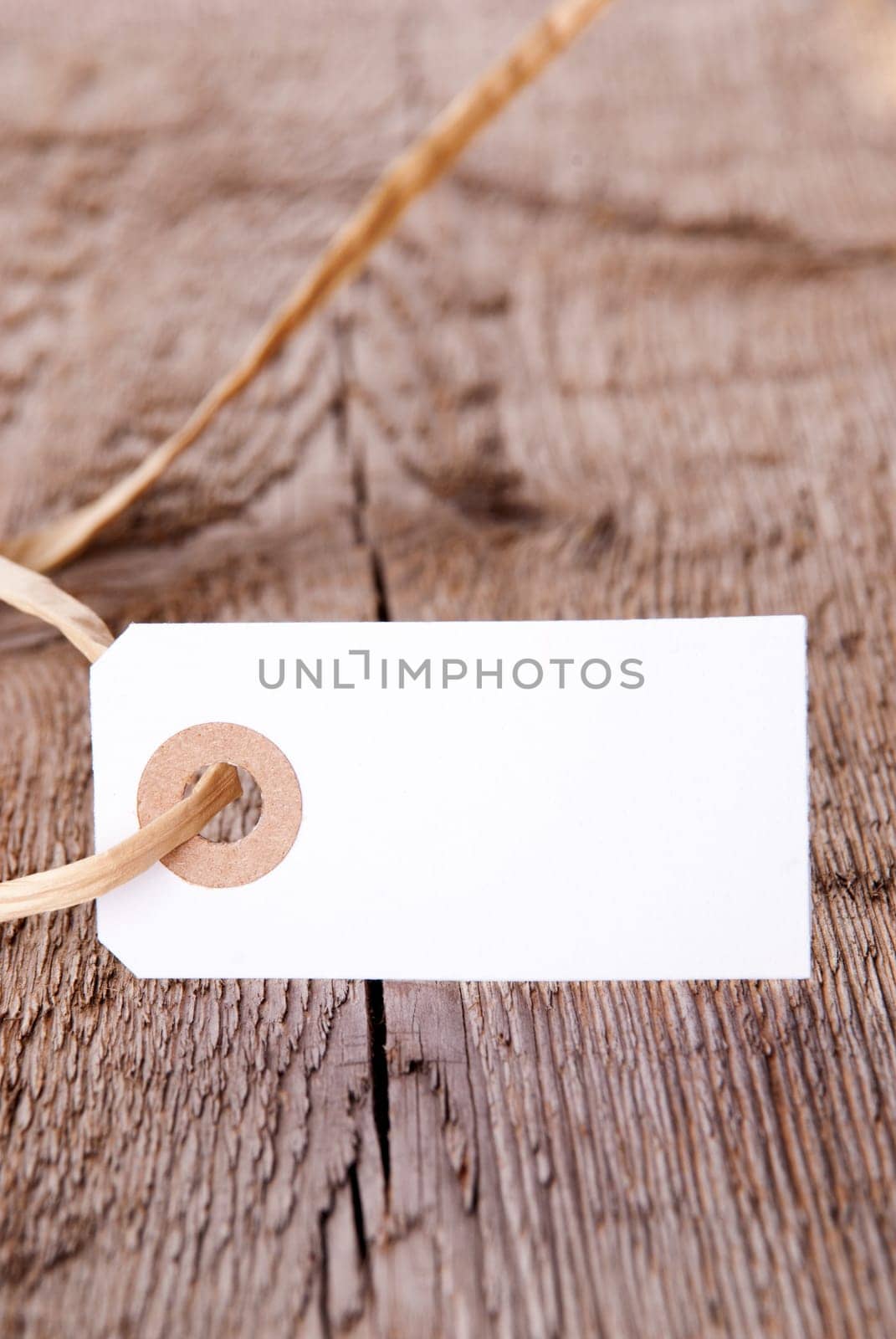 Natural Background with Tag with Copy Space