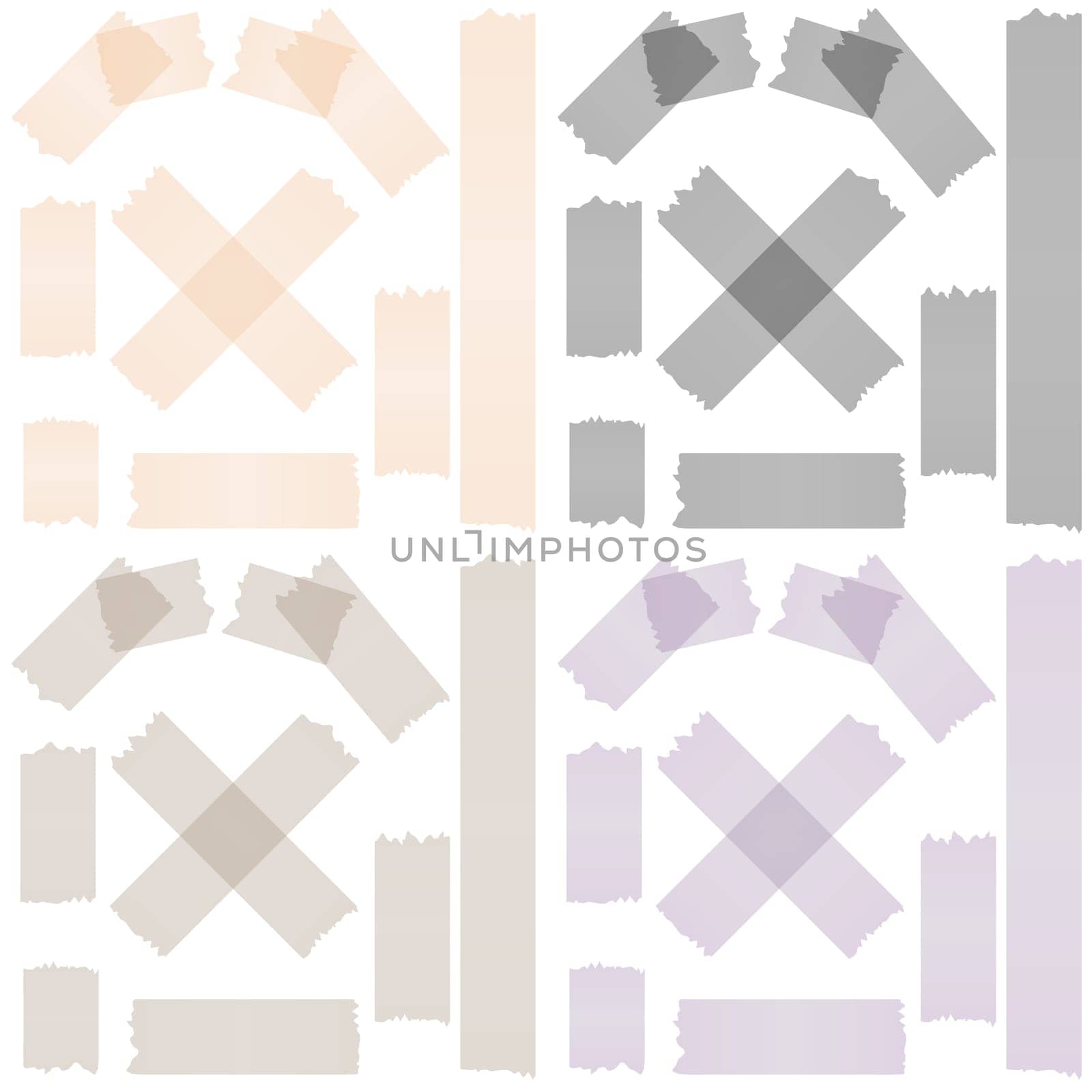 Collection of adhesive strips / tape