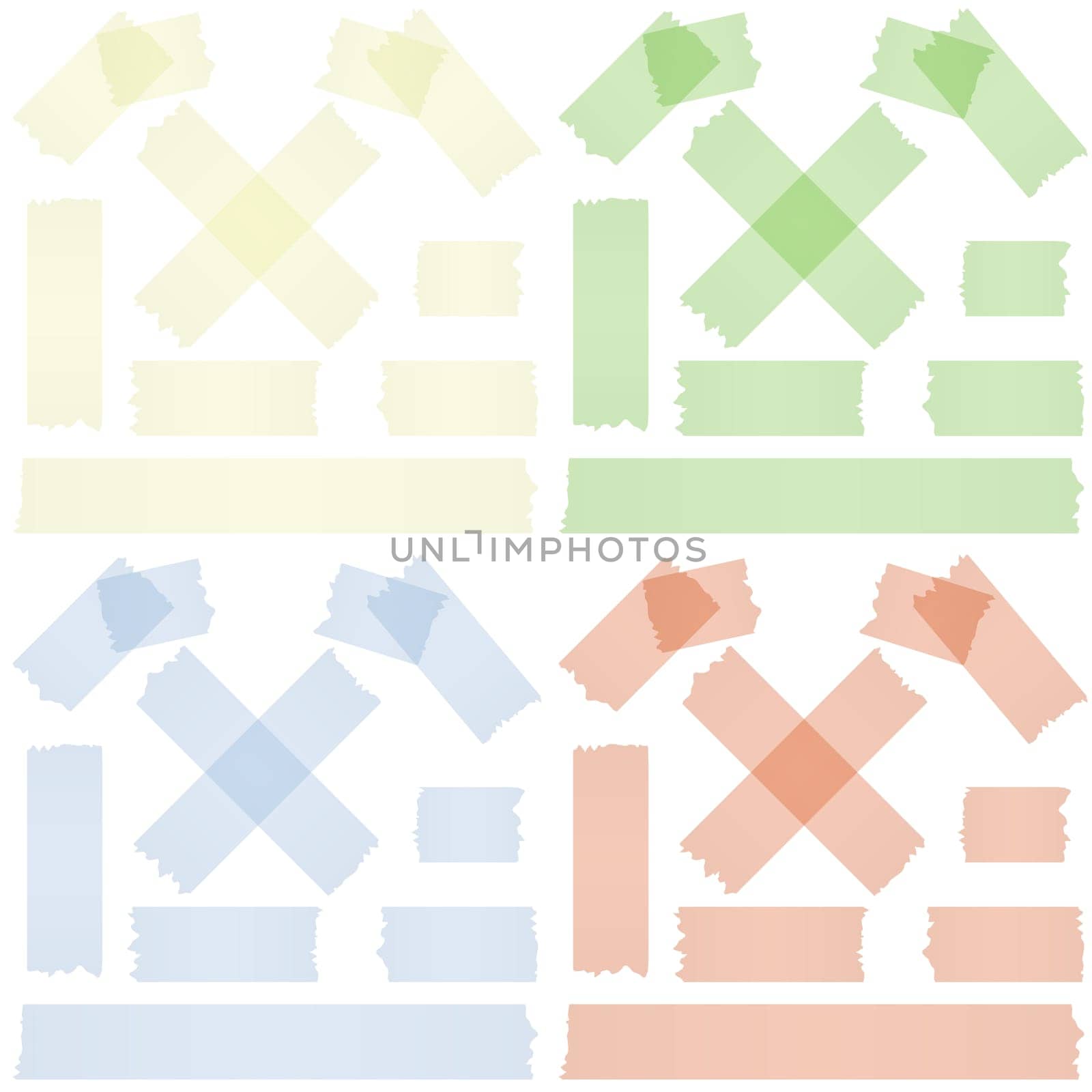 Collection of adhesive strips / tape