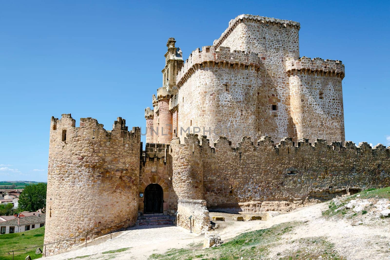 Turegano Castle,Castillo de Turegano. in Segovia province, Castilla Leon, central Spain.