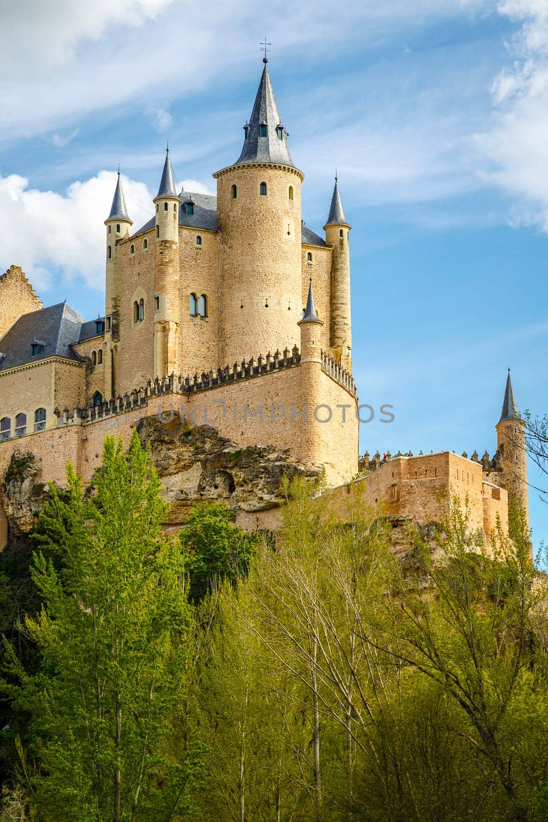 The famous Alcazar of Segovia, Castilla y Leon, Spain
