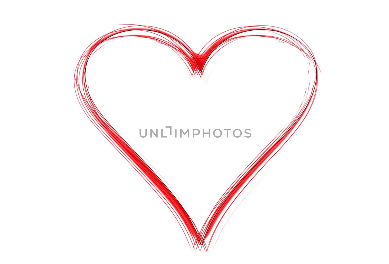 A Yellow Heart as an illustration in neon light style