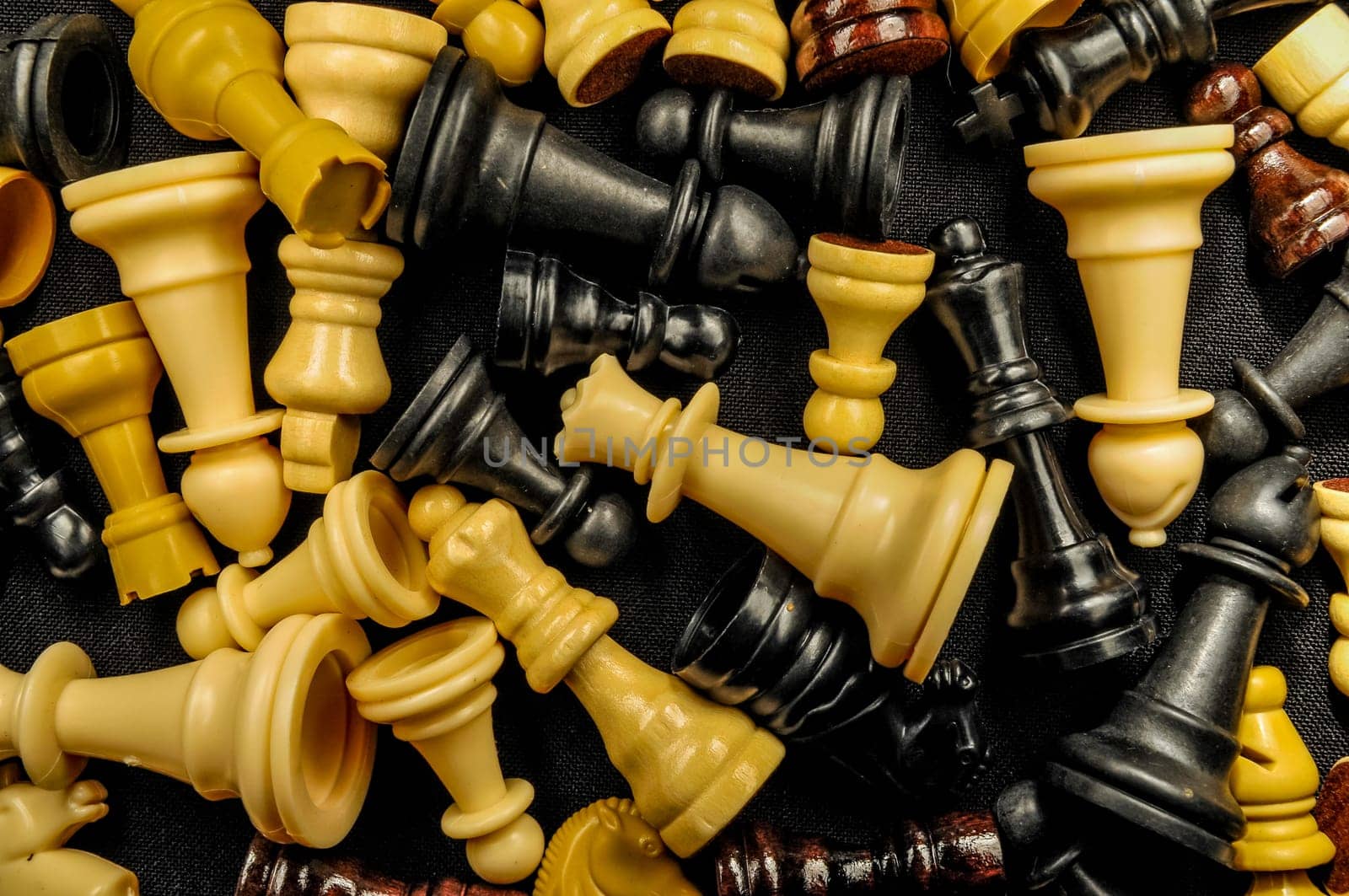 Chess Texture Pattern on a Black Background