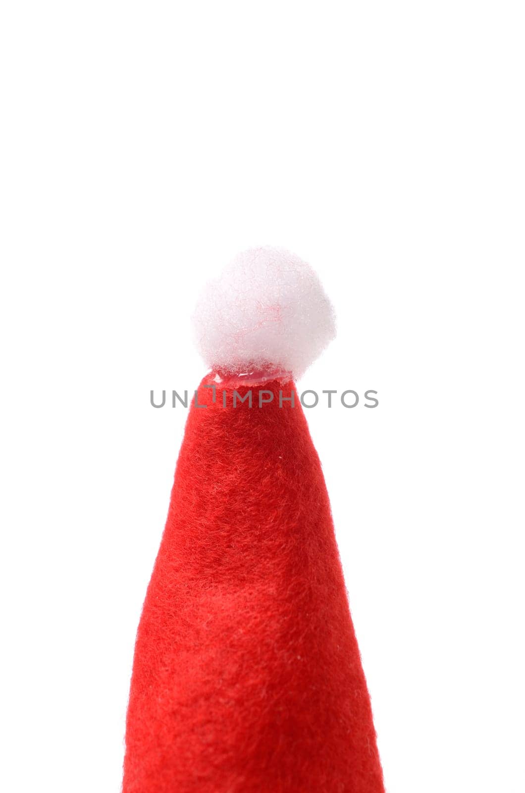 Santas hat on white background