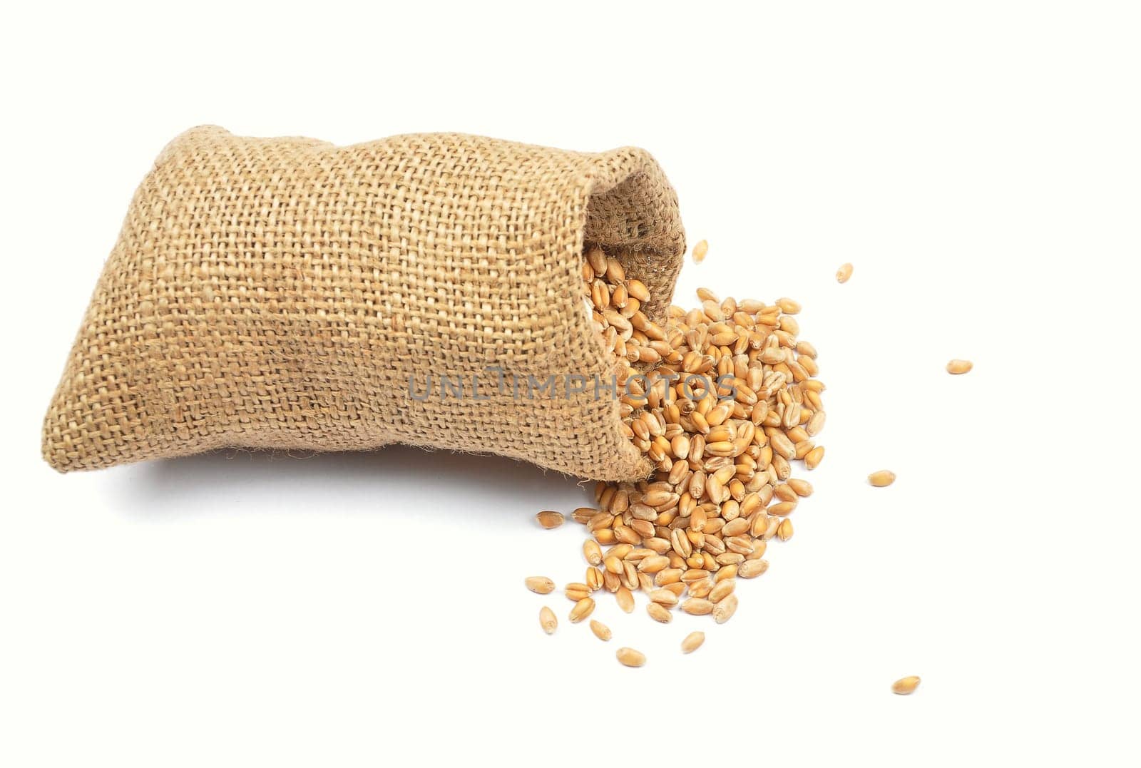 Grain bag on white