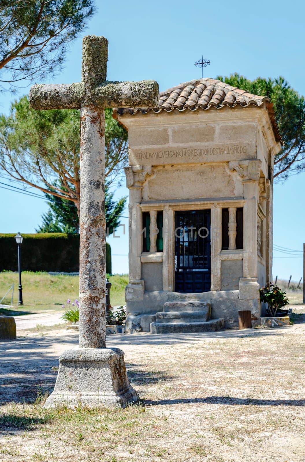 Ermita walk in Arevalo, Founded by Miguel Sanchez de Arevalo in 1530, was ruler of the village and lineage Sedeños province of Avila, Spain