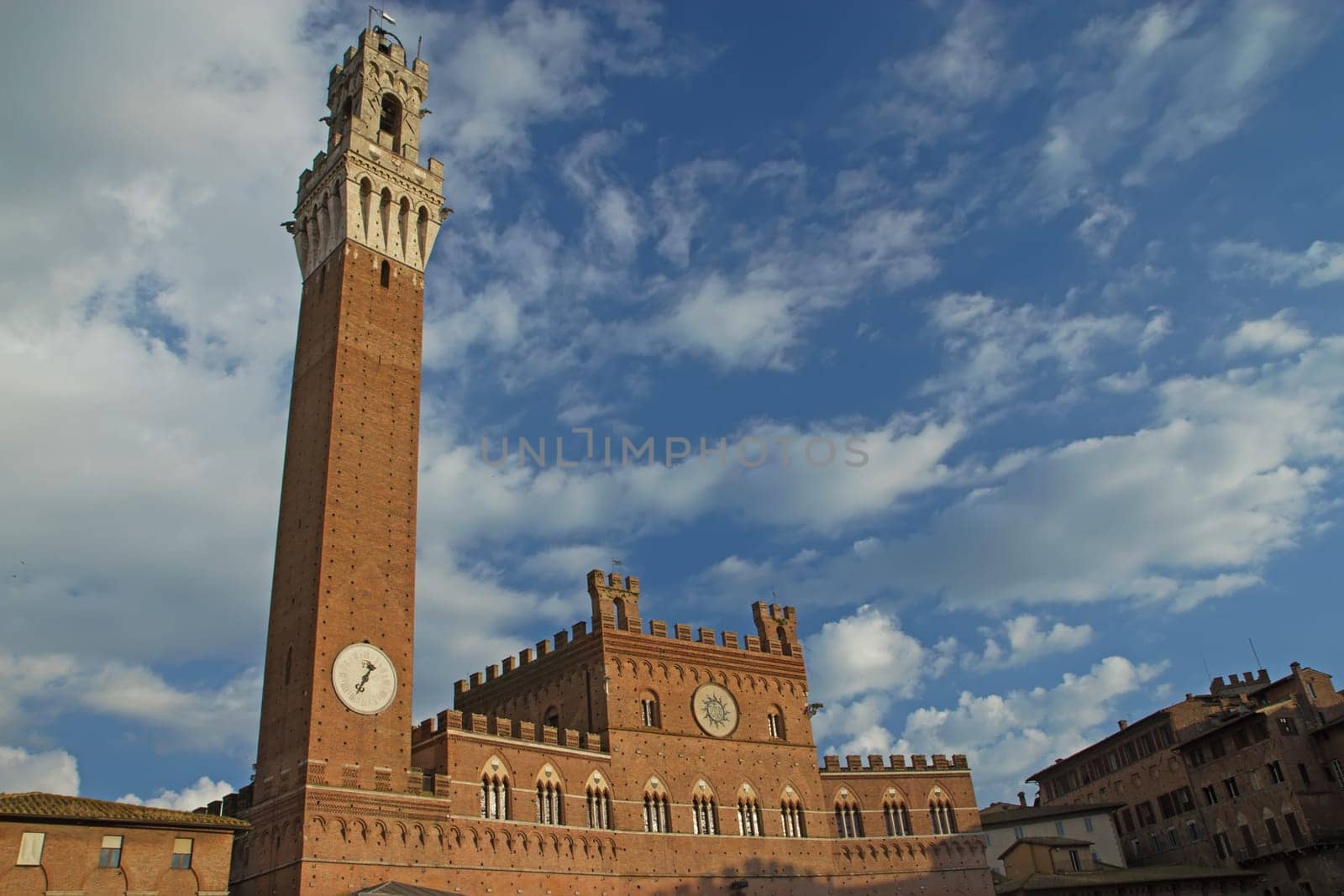 The Torre del Mangia is a tower in Siena, in the Tuscany region of Italy. It is located in the Piazza del Campo.