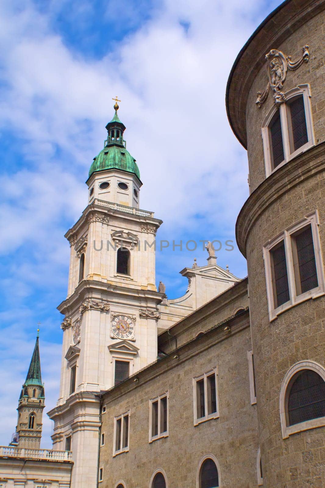 View of the famous Abbey Church or Basilica of St. Peter in Salzburg (Austria)