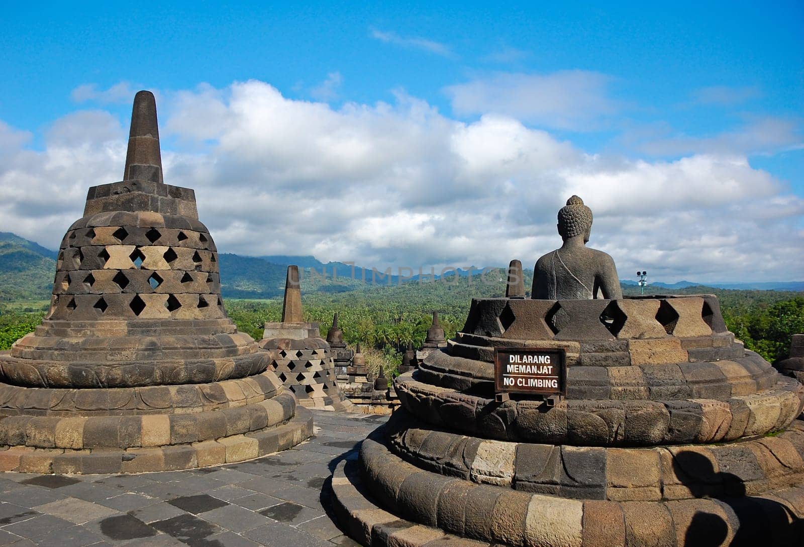 Beautiful view of Borobudur Temple in Yogyakarta, Indonesia