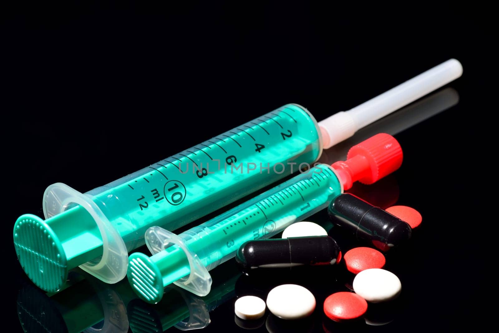 Drug abuse in form of drug pills and injections