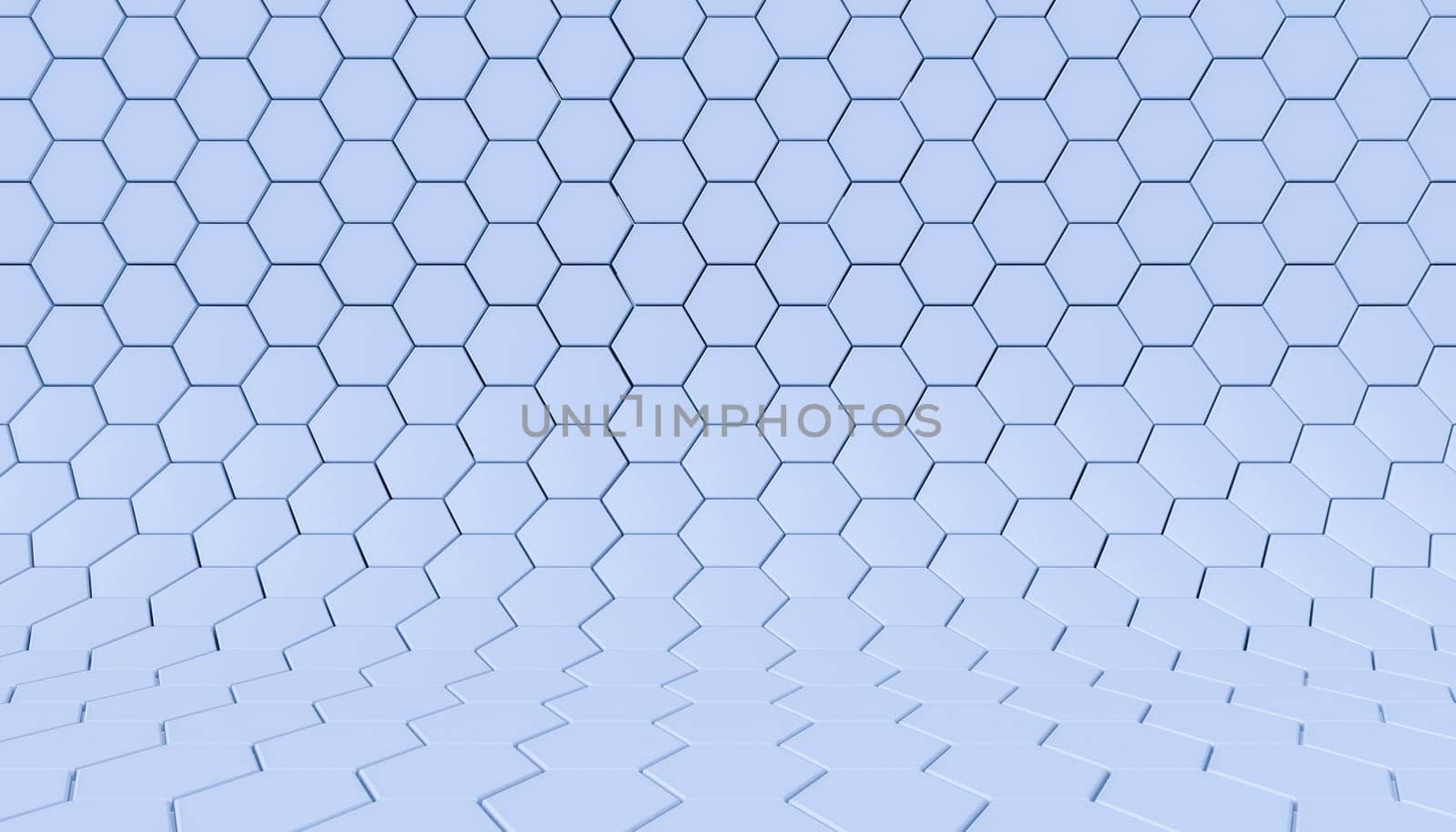 Abstract background of white hexagon. tech concept wallpaper. by ImagesRouges