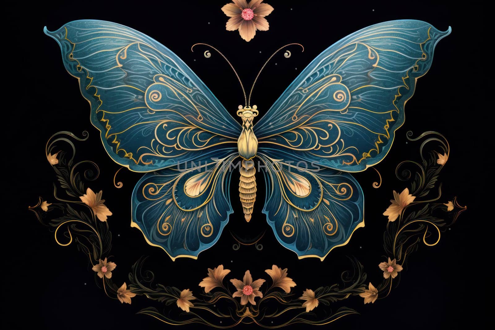 A captivating portrayal of celestial moth guardians, their ethereal presence warding off malevolent spirits with a soft, lunar glow.