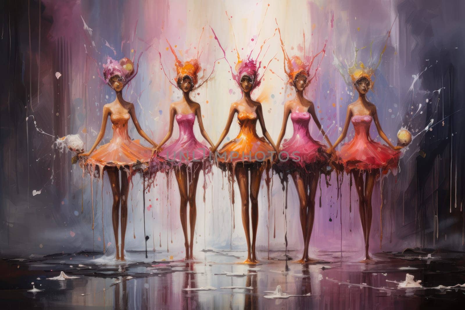 Immerse yourself in the enchanting world of holiday magic with this captivating illustration by a professional visual artist.