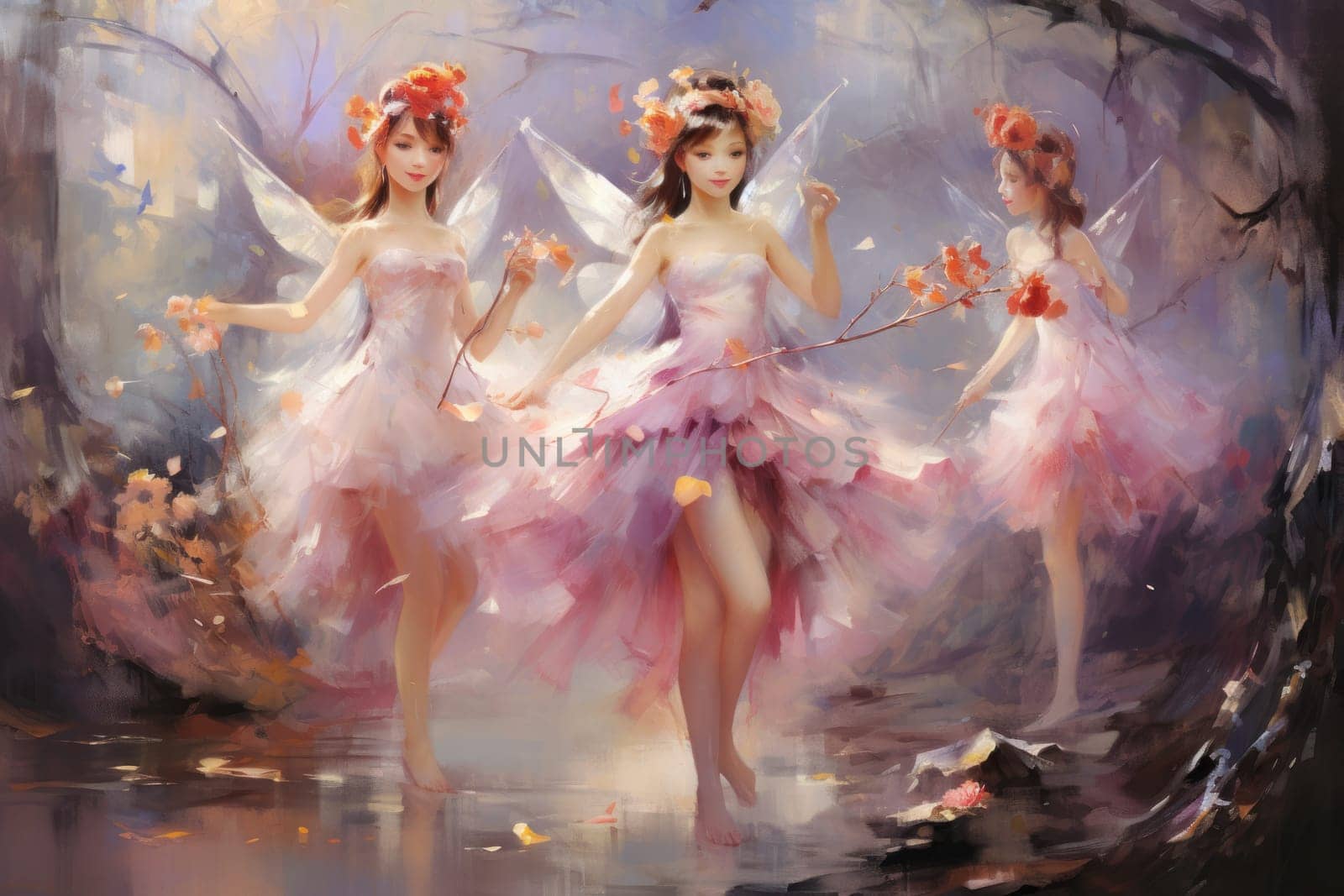 Immerse yourself in the enchanting world of holiday magic with this captivating illustration by a professional visual artist.