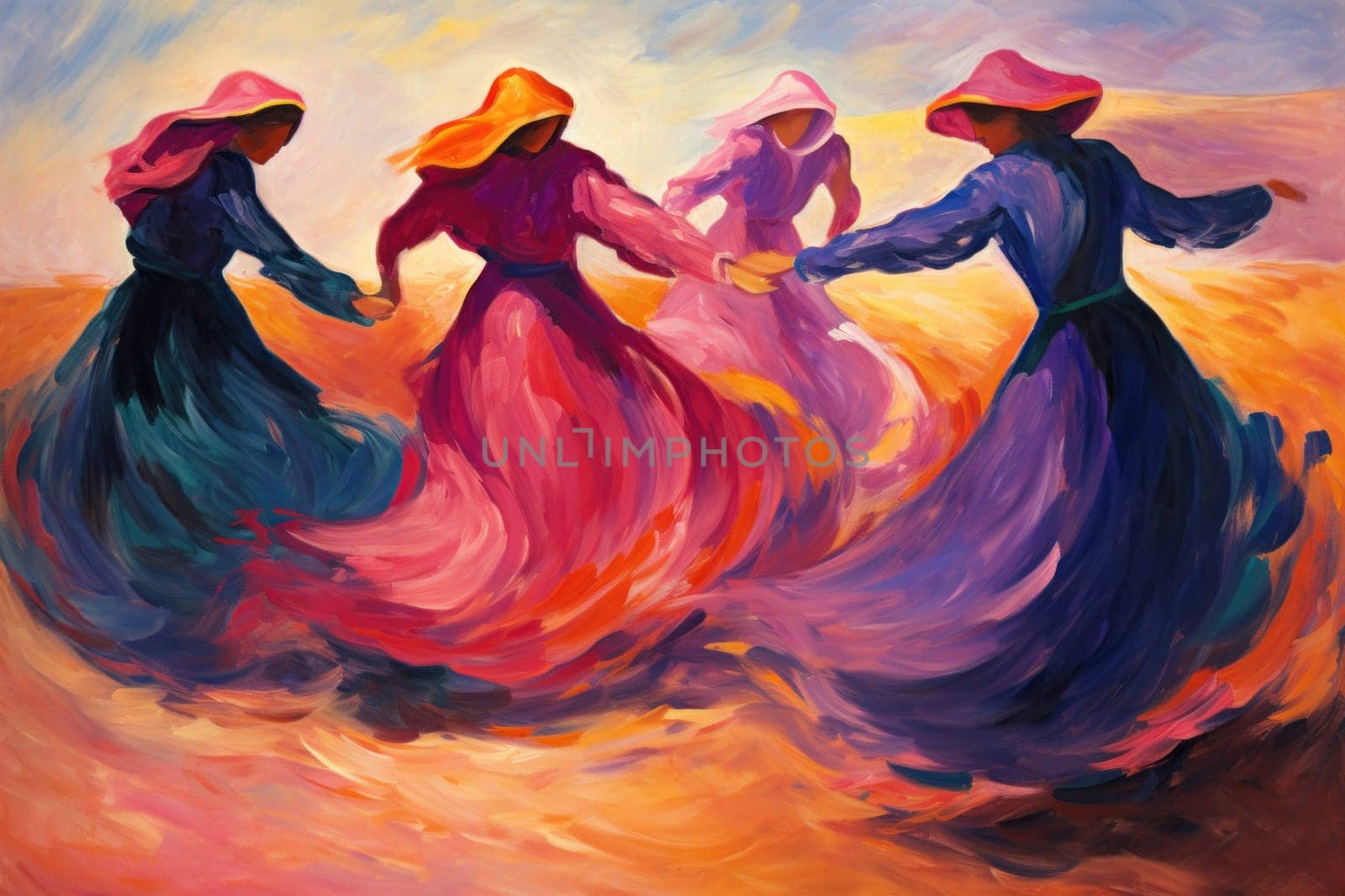 In the enchanting world of fantasy, there exist mystical beings known as whirling sand dervishes.
