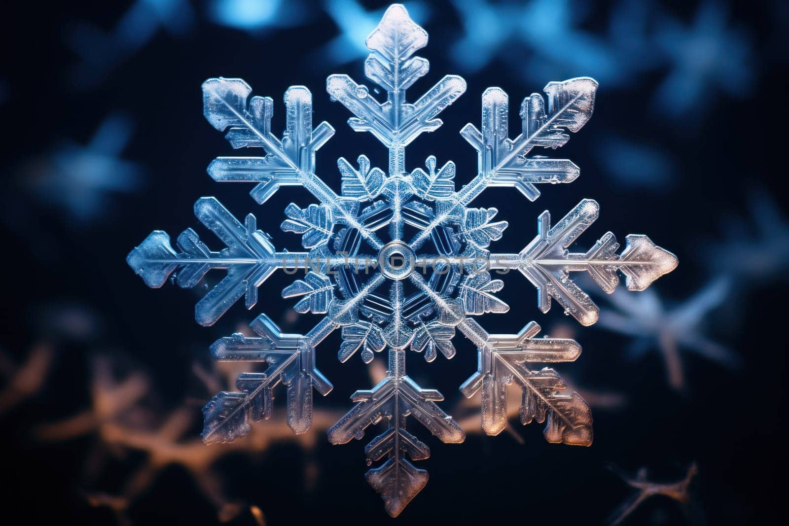 An artistic masterpiece showcasing the exquisite details and singular beauty of individual snowflakes, captured through the lens of macro photography, unraveling their complex, one-of-a-kind designs.