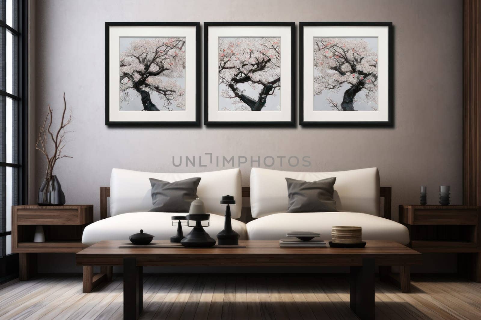 An exquisite winter composition, expertly capturing the tranquil allure of recently fallen snow draping over trees, landscapes, and architectural structures.