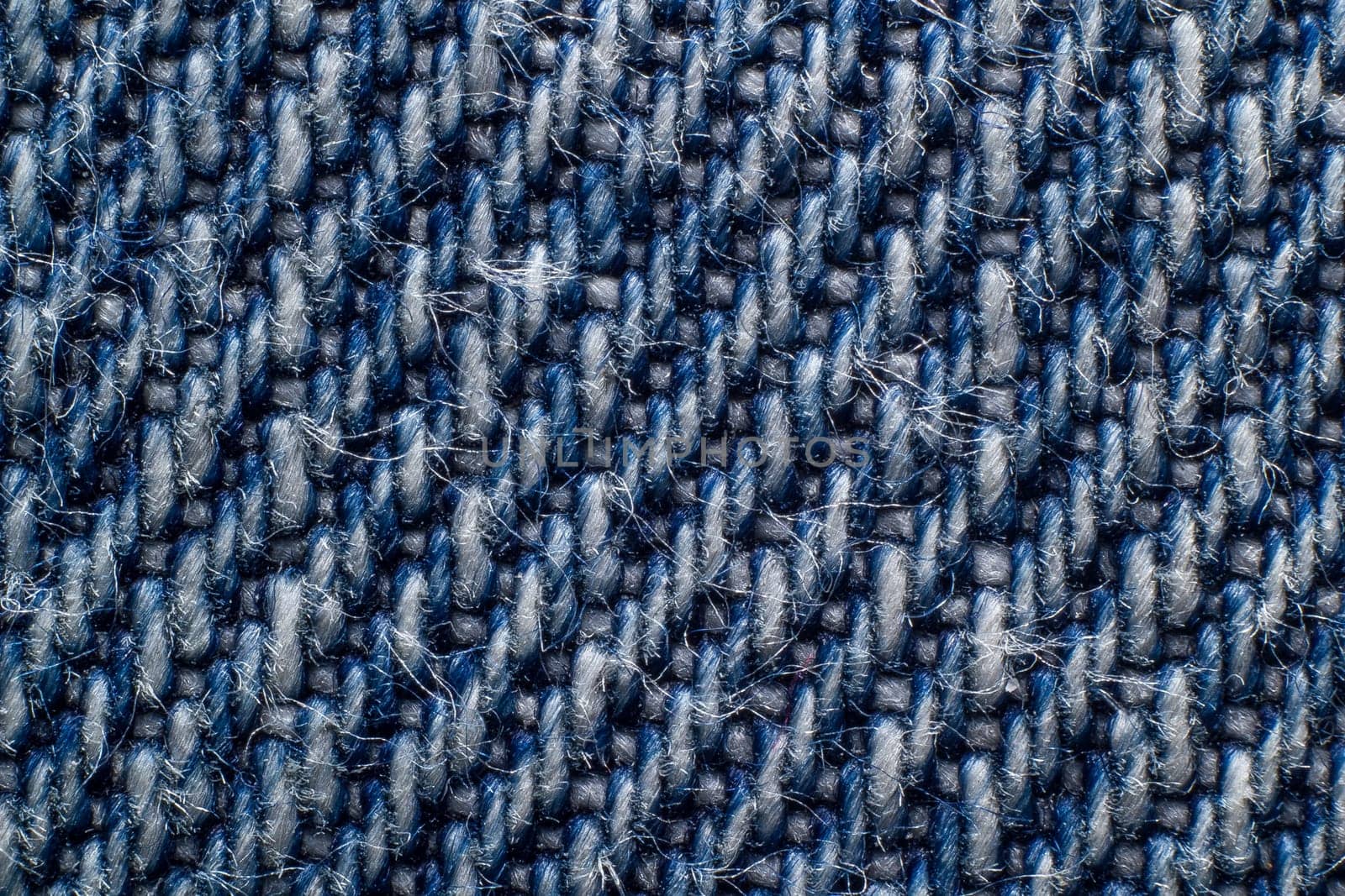 Extreme macro shot of denim texture
