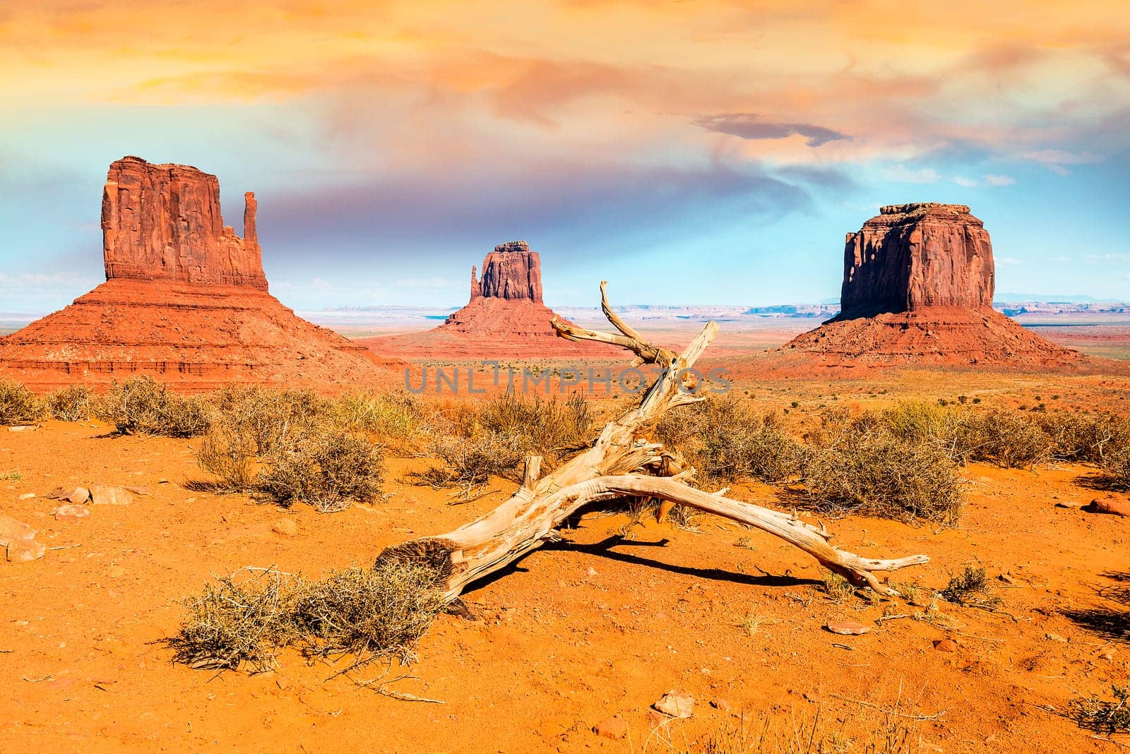 The unique landscape of Monument Valley, Utah, USA.