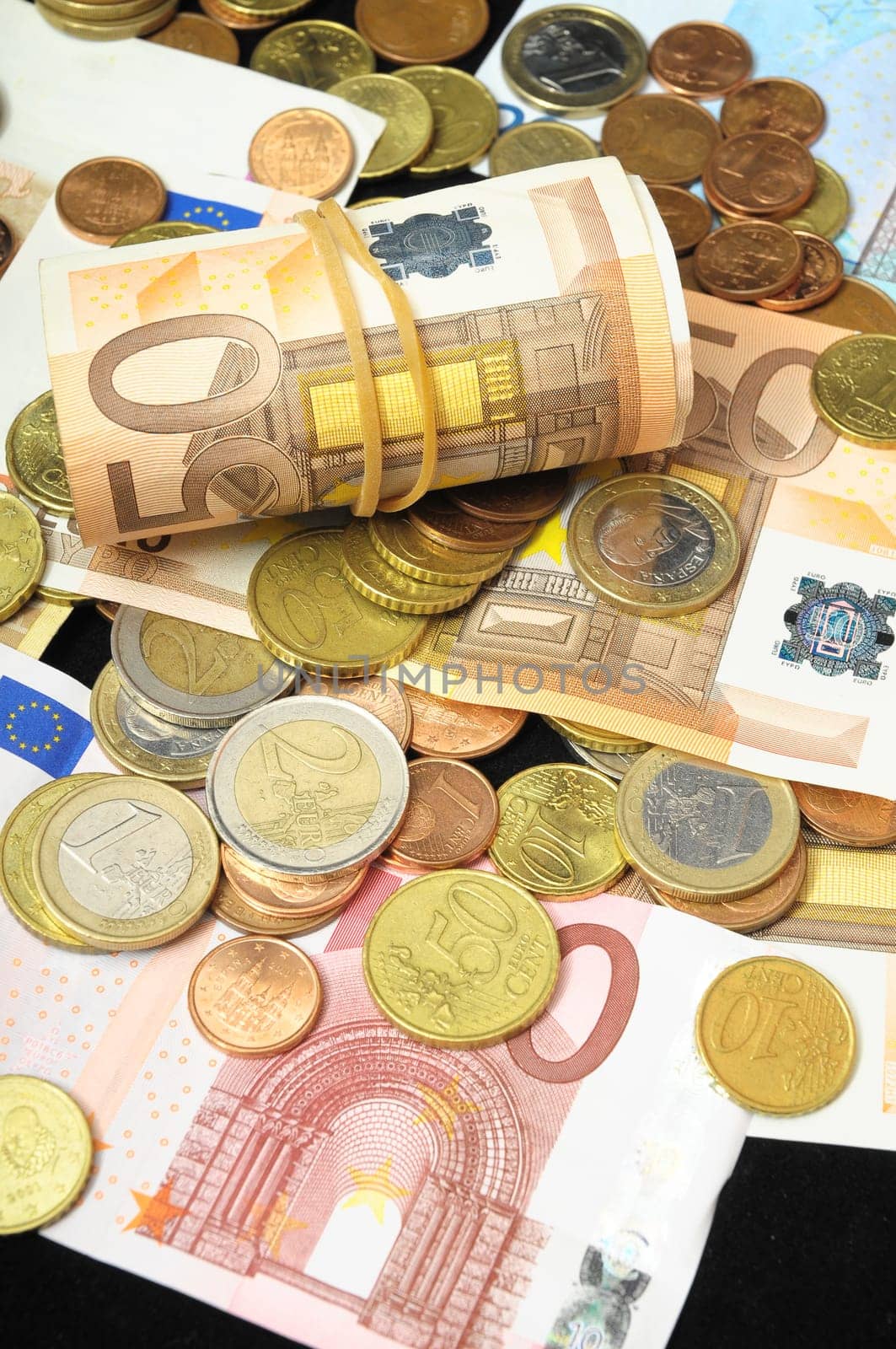 Some Scattered Money Representing Different Markets Financial Concept