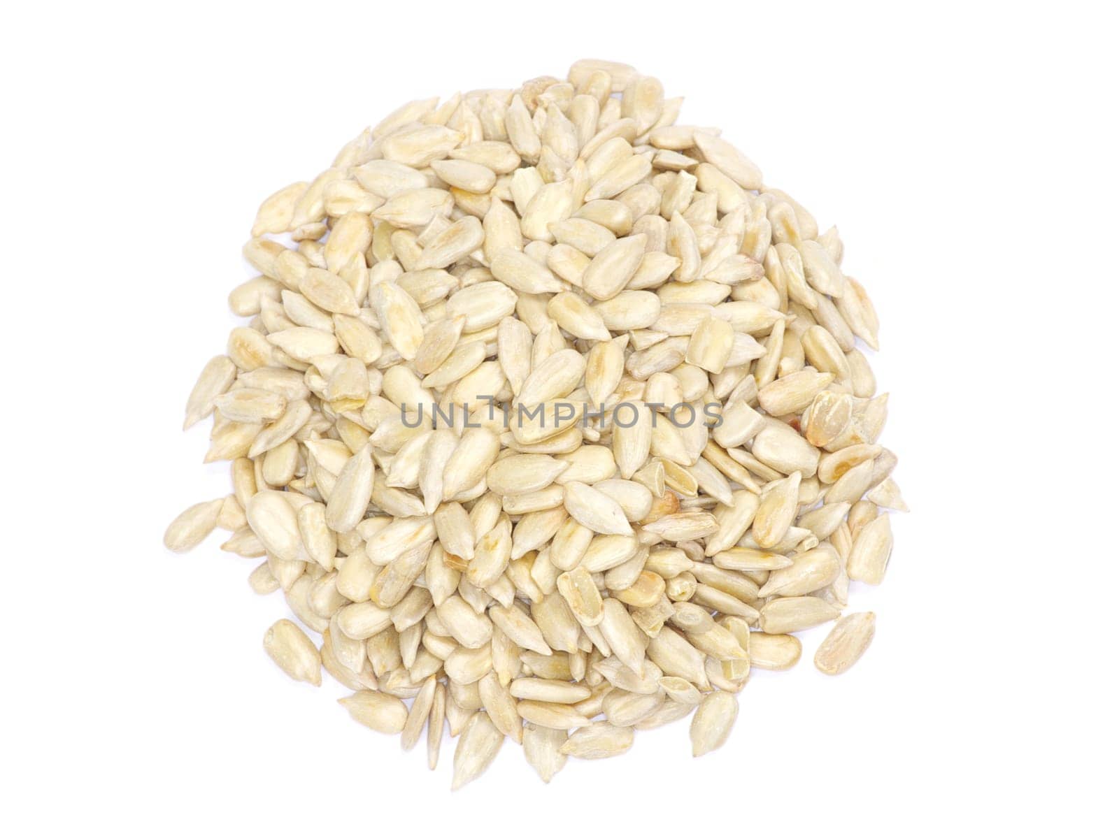 sunflower seeds isolated on white