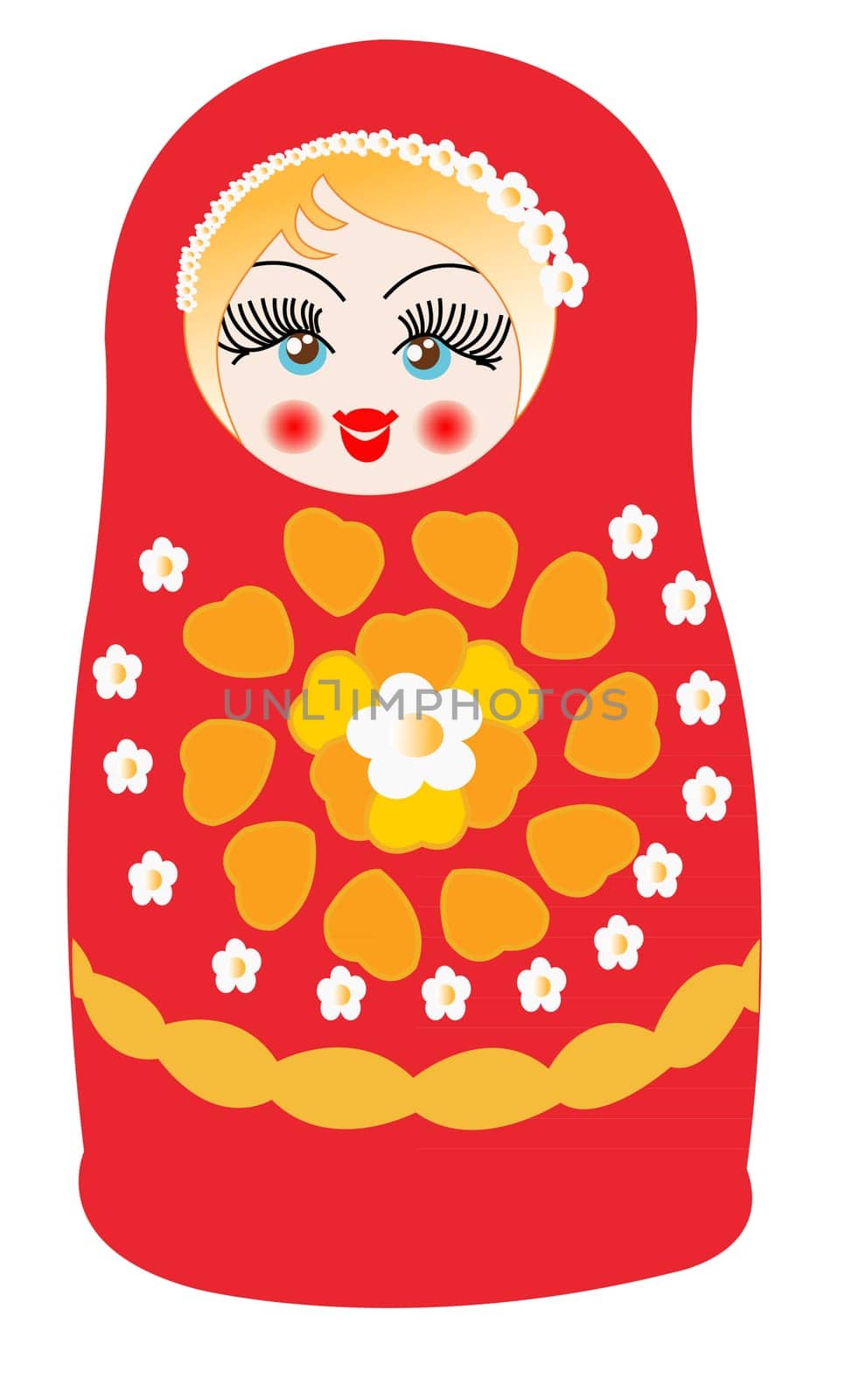 Matryoshka dolls in vector
