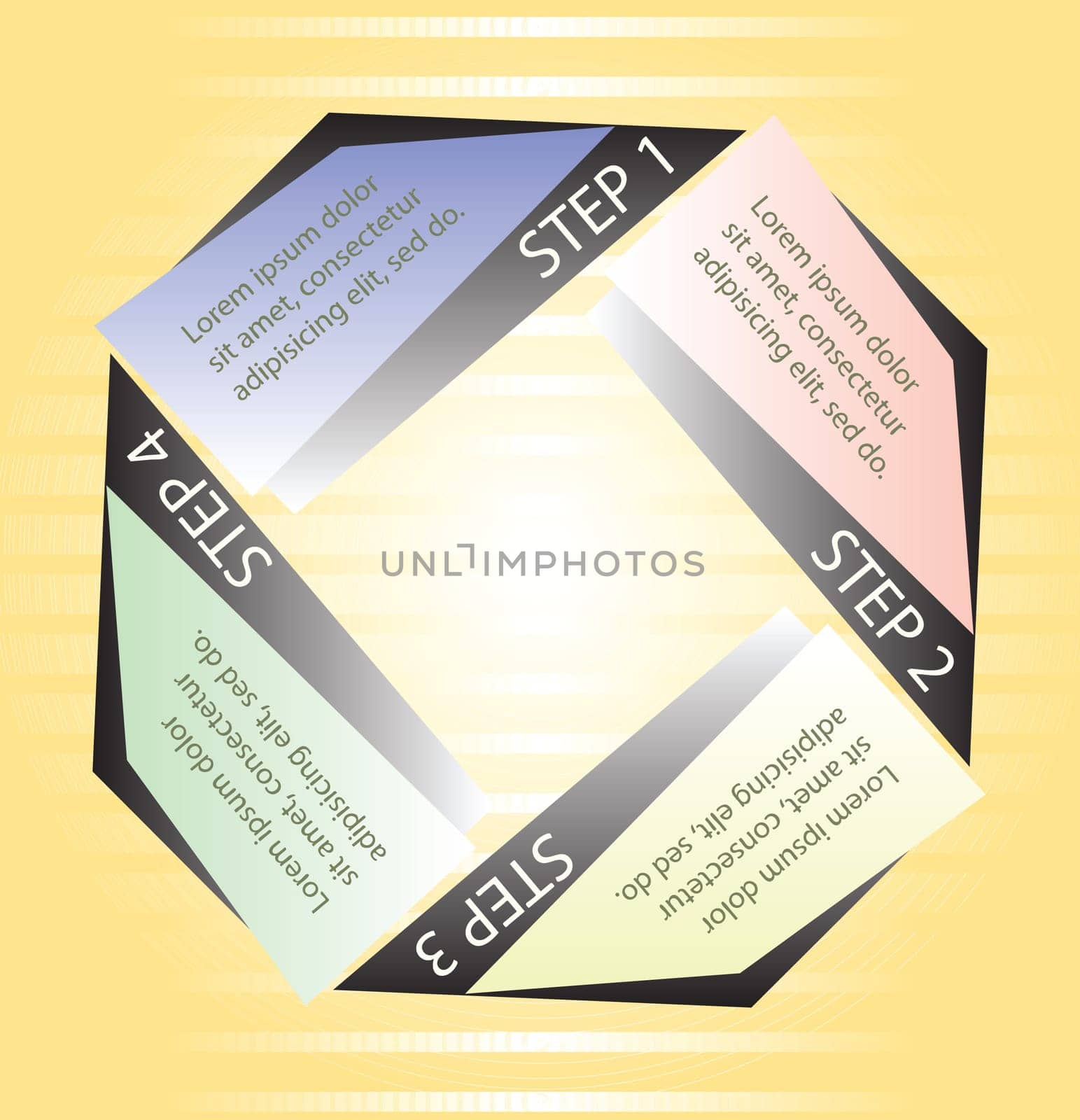 Business infographics option or steps template, vector illustration.