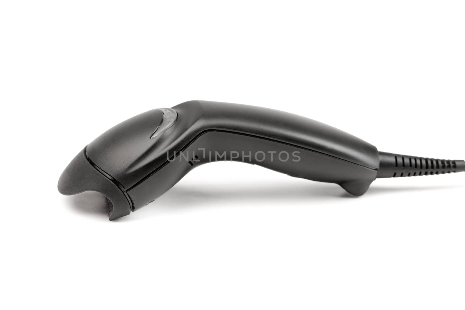 The manual scanner of bar codes. Isolate om white.