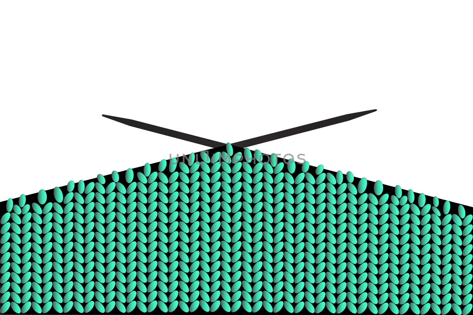 Background with knitting needles