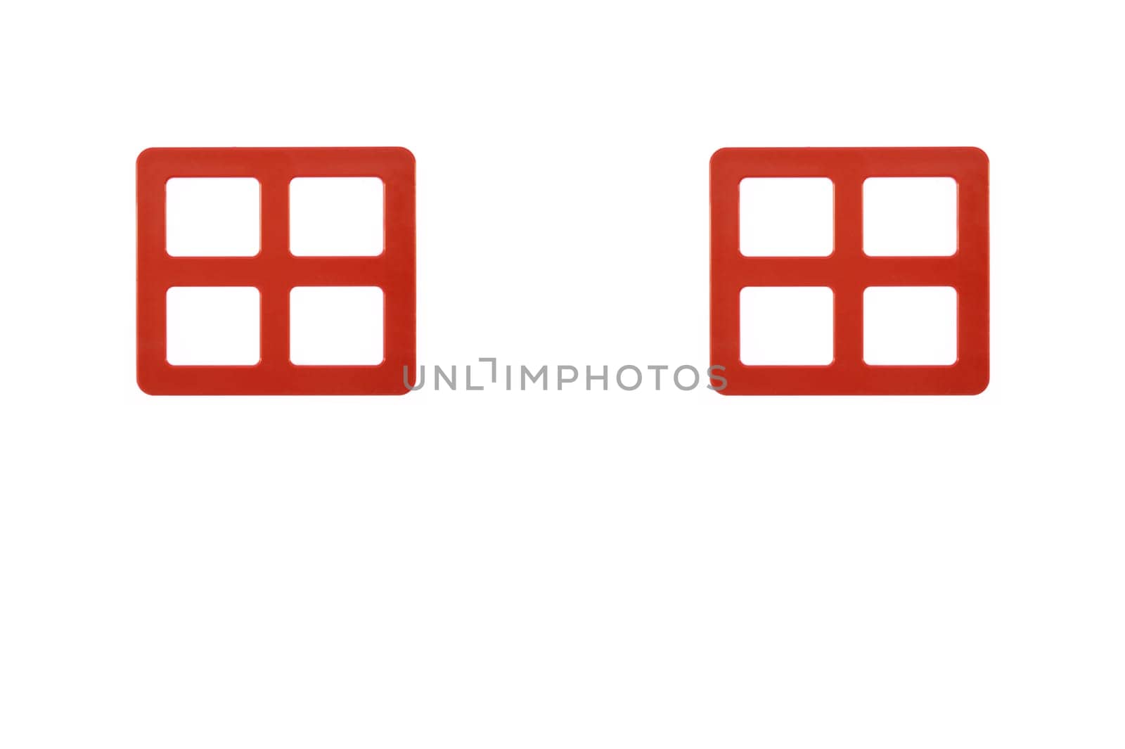 A conceptual image of a window on a white background