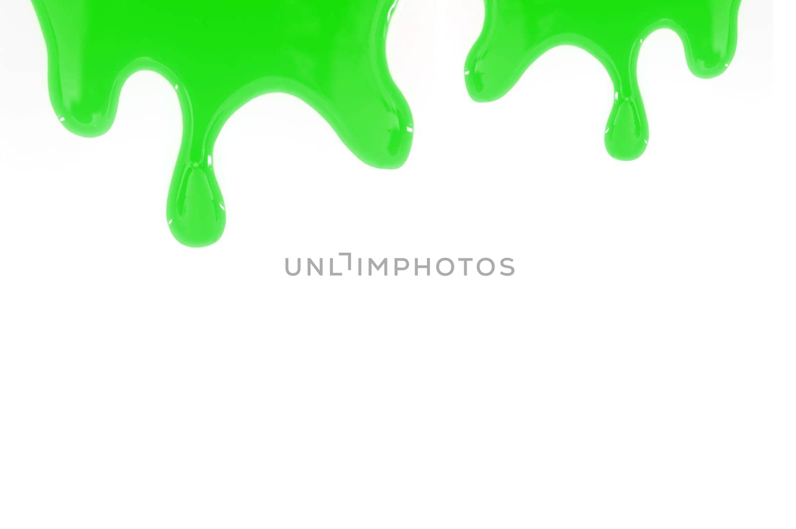 An abstract image of slime on a white background