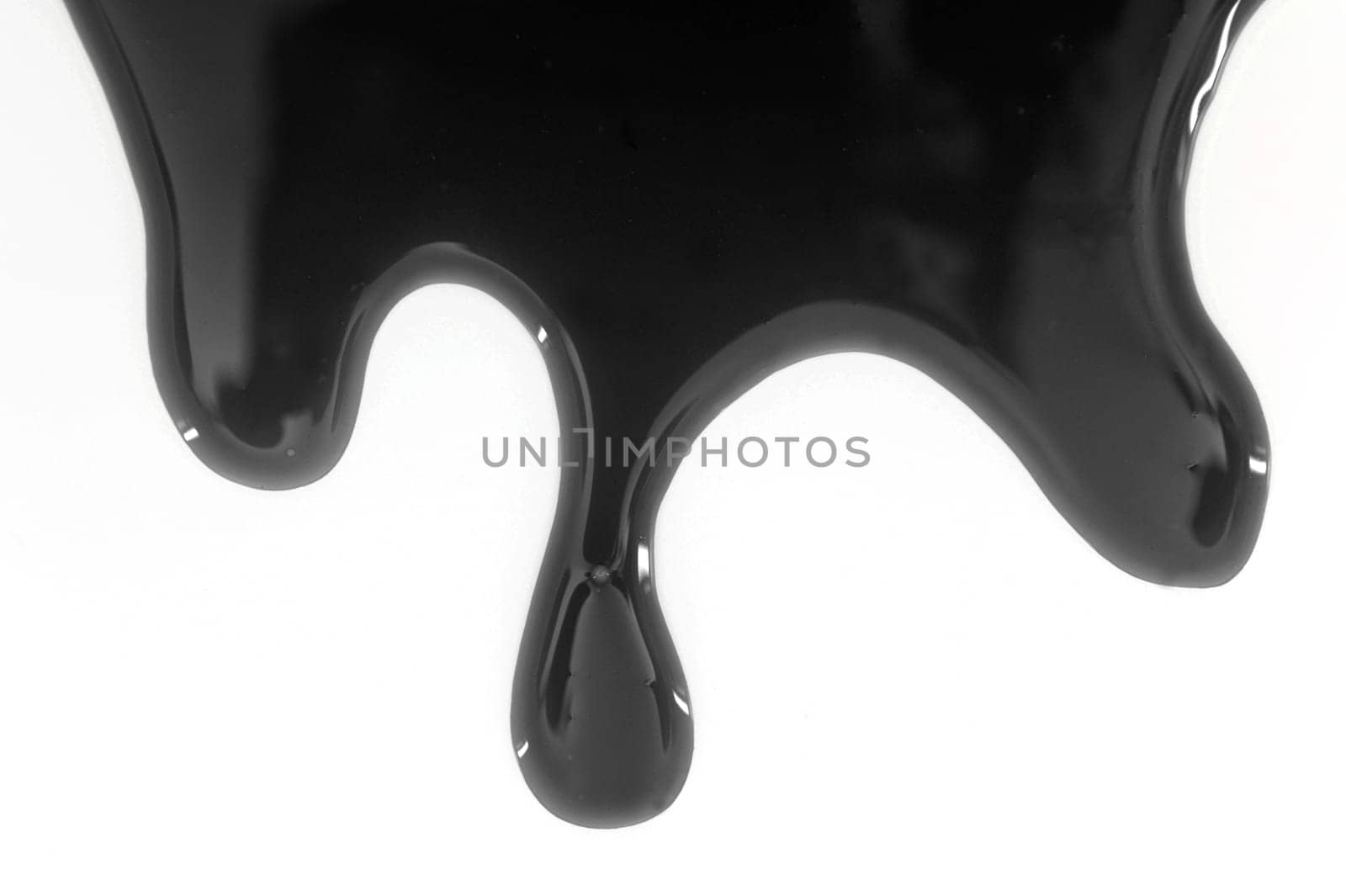 An abstract image of slime on a white background