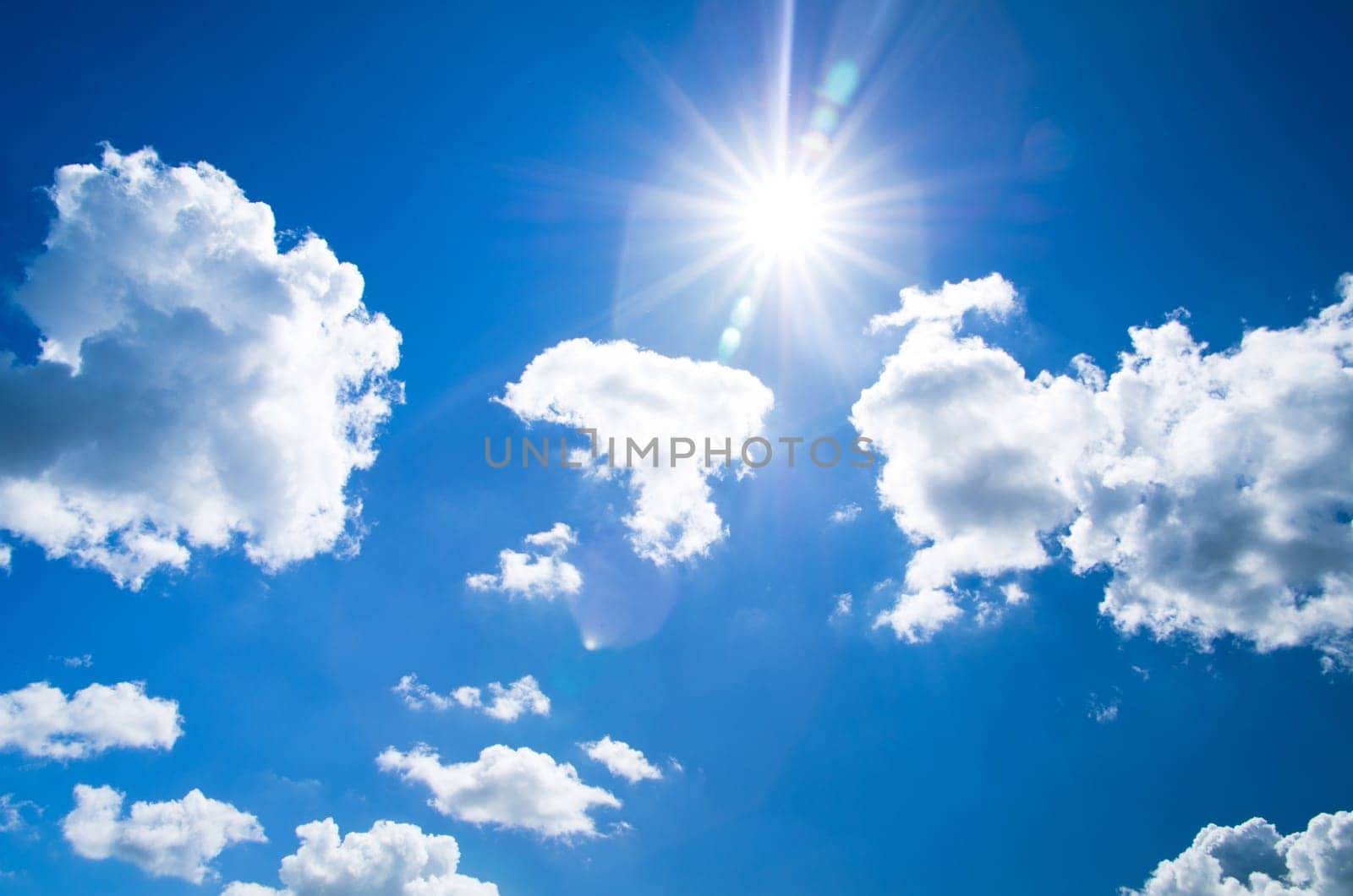 clouds in the blue sky