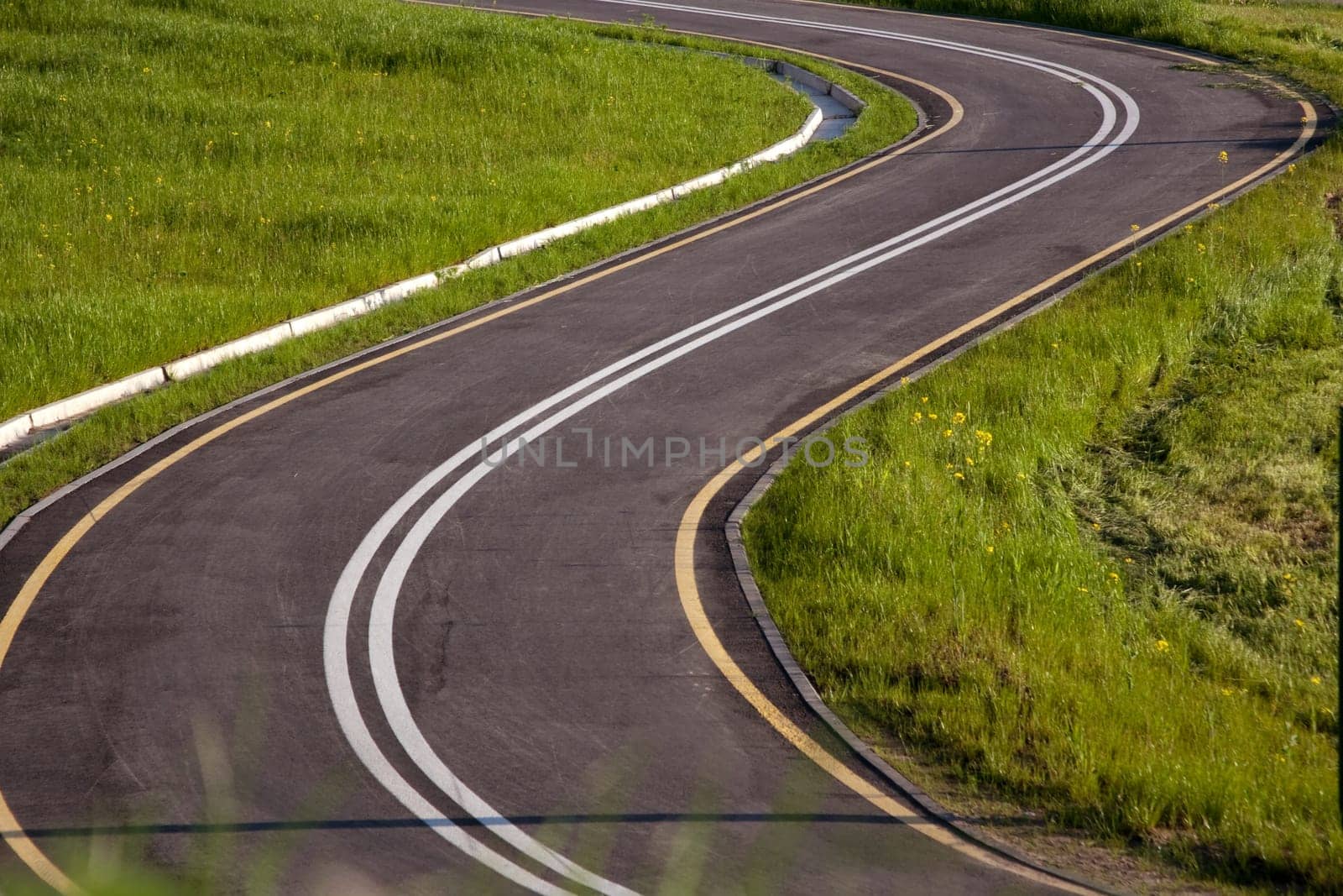 View of bicycle path