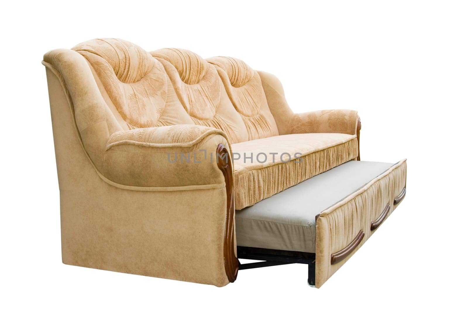 A sofa on a white background